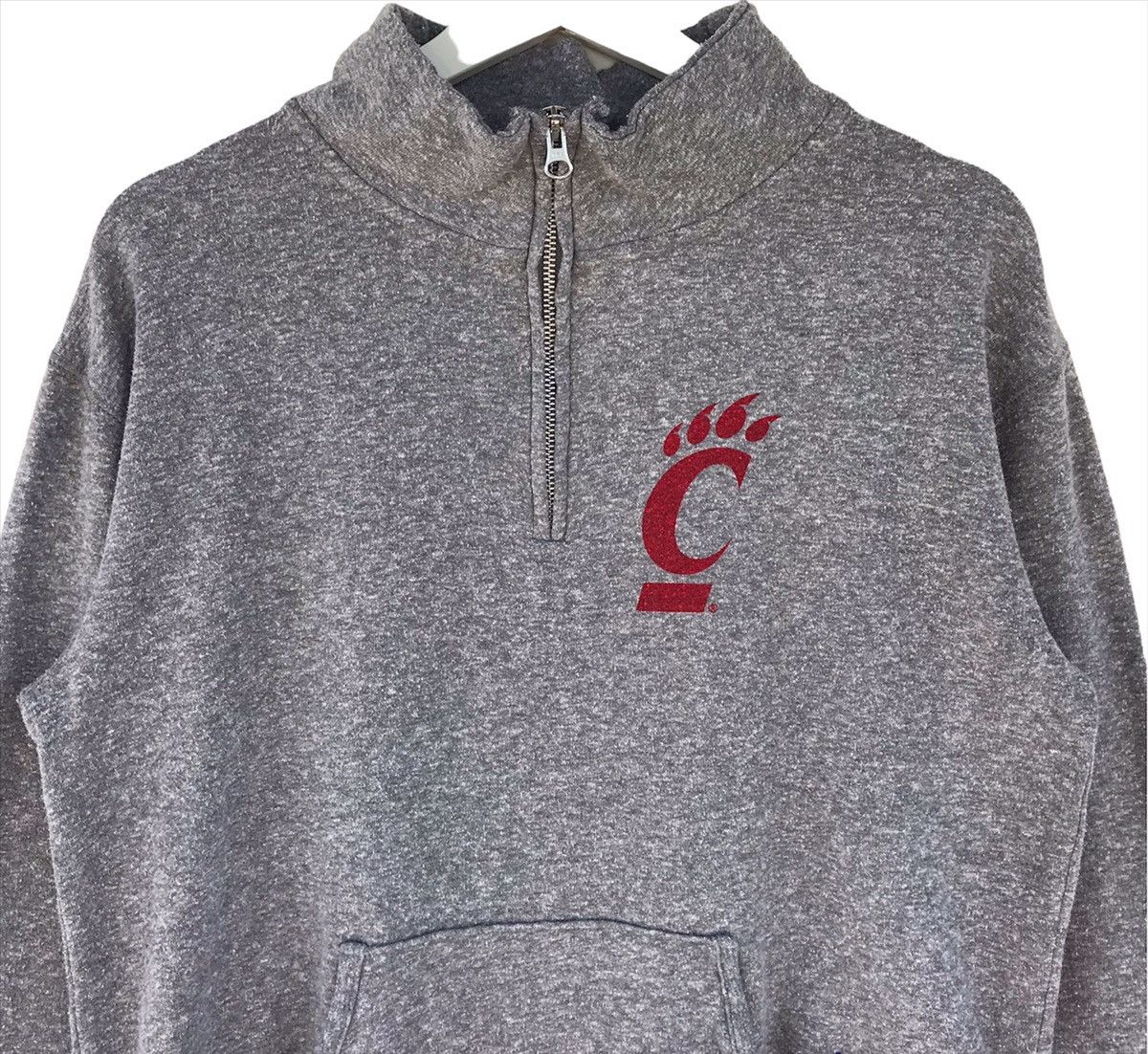 Japanese Brand × Vintage University of CINCINNATI big spellout quarter zip sweatshirt Size S / US 4 / IT 40 - 2 Thumbnail
