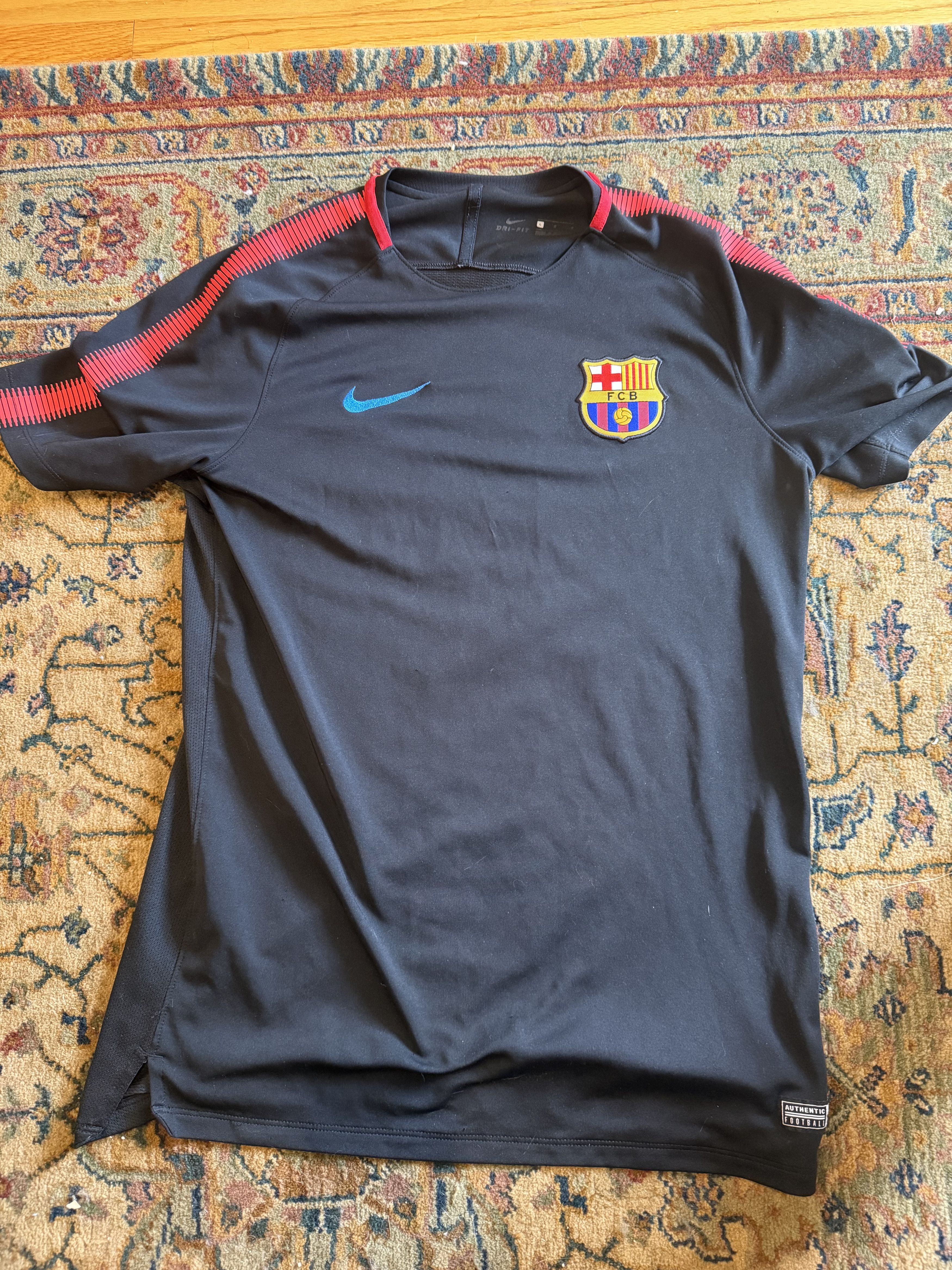 Nike Black FC Barcelona Jersey Size US L / EU 52-54 / 3 - 1 Thumbnail