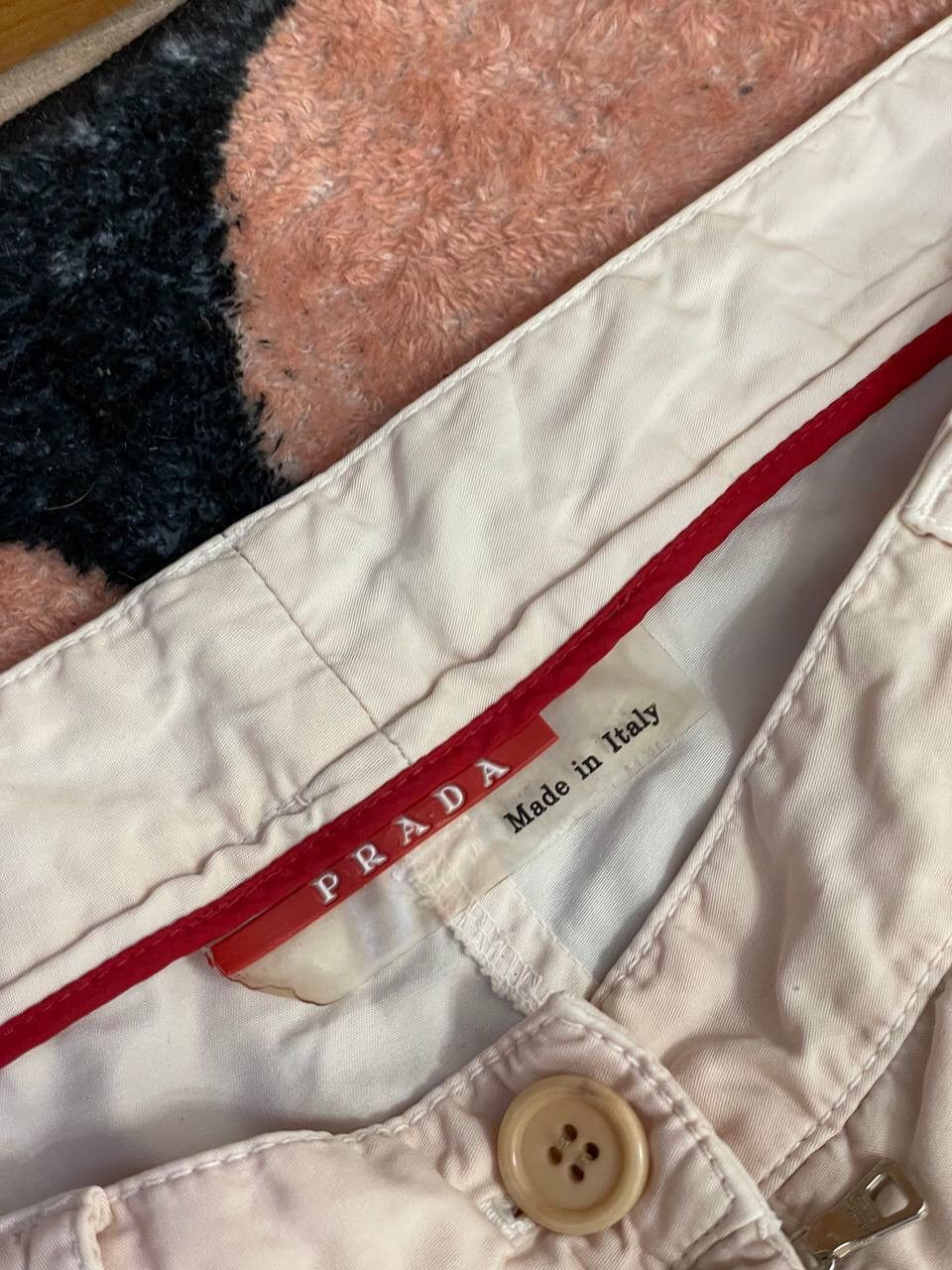 Prada Prada Vintage Womens Red Tab Cargo Pants Size 27" / US 4 / IT 40 - 8 Thumbnail