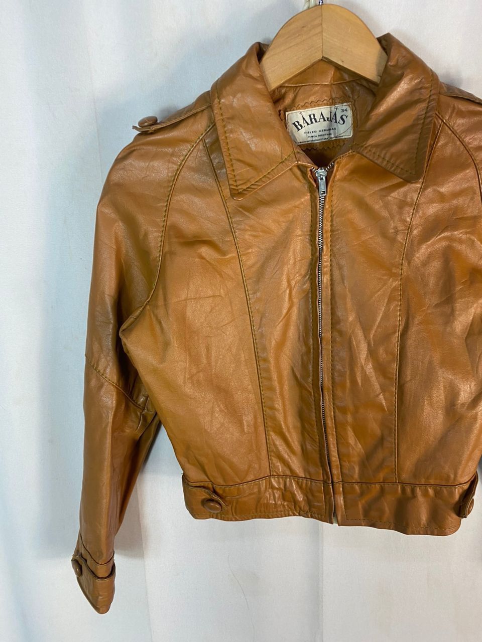 Leather × Vintage Barajas zipper leather jacket Size XS / US 0-2 / IT 36-38 - 3 Thumbnail