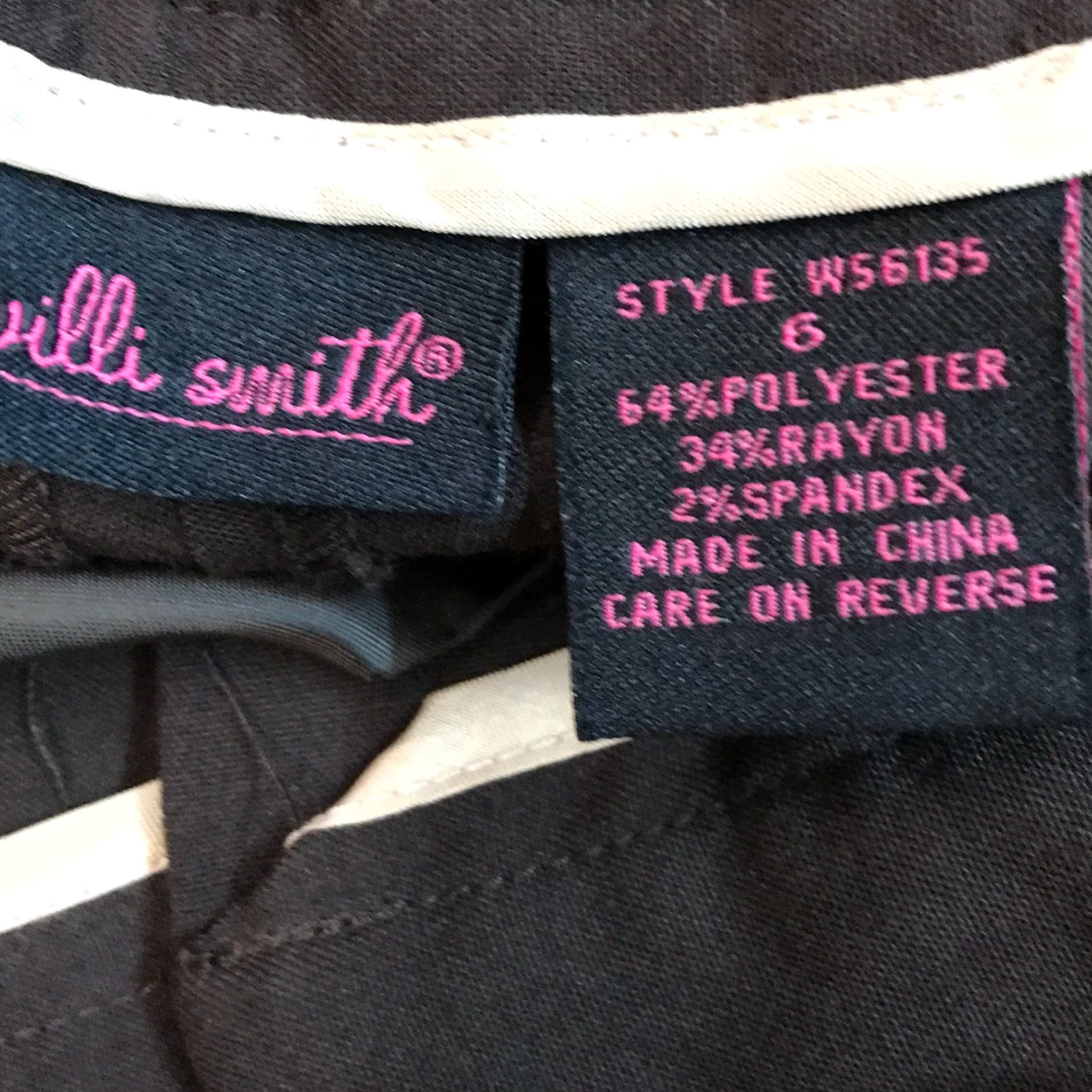 Willi Smith Willi Smith Womens Cropped Pants Wide Leg Brown Size 6 Regular Front Hook & Eye Zipper Size 28" / US 6 / IT 42 - 5 Thumbnail
