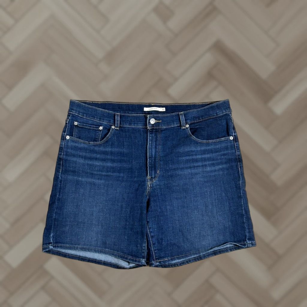 Levi's Levi's Womens Classic Short Denim Blue Size 33 Regular Waist 33 Inseam 0" Casual Walking Size 24" / US 00 / IT 34 - 1 Thumbnail
