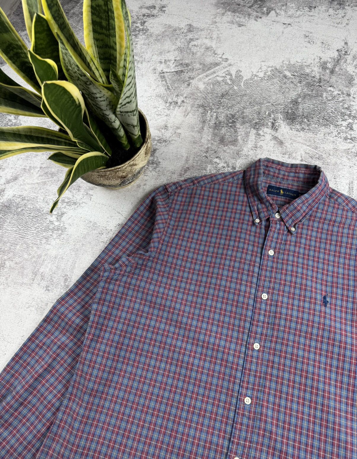 Polo Ralph Lauren Polo Ralph Lauren XL Checked Flannel Button Red Men’s Collar LongSleeve Shirt Size US XL / EU 56 / 4 - 6 Thumbnail