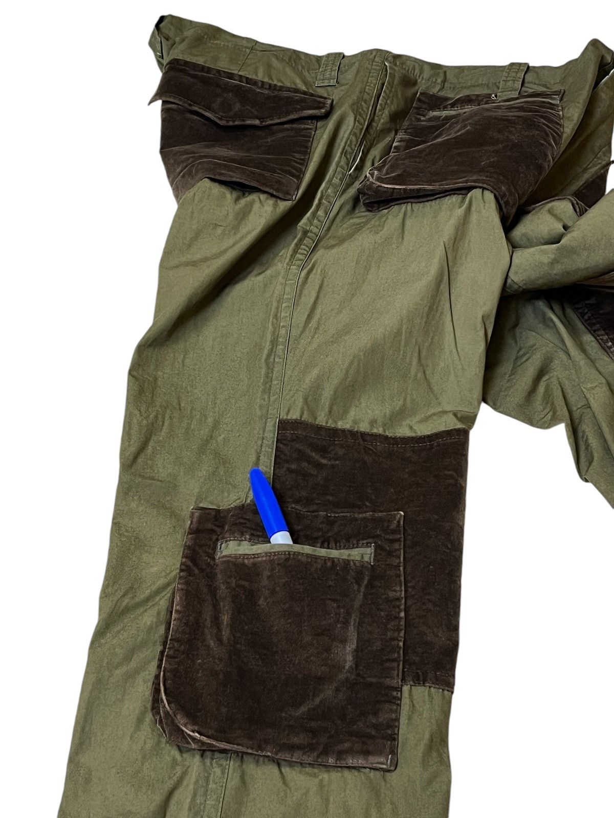 Japanese Brand SICK🔥JAPANESE BRAND WOOD DOWN MULTIPOCKET BONDAGE PANTS Size US 34 / EU 50 - 5 Thumbnail