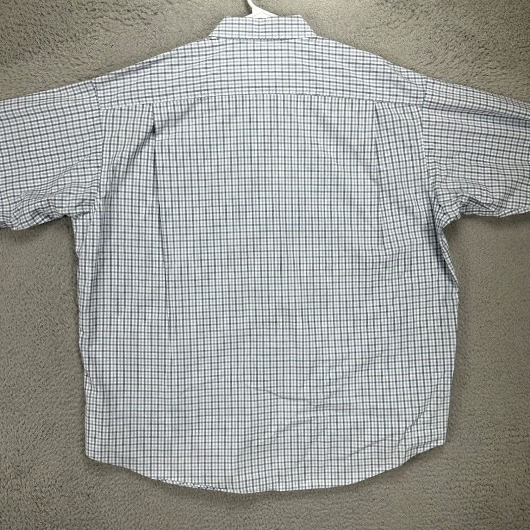 Joseph Abboud Joseph Abboud Button-Up Shirt Adult 2X Big Blue Plaid Classic Fit Mens Size US XXL / EU 58 / 5 - 3 Thumbnail