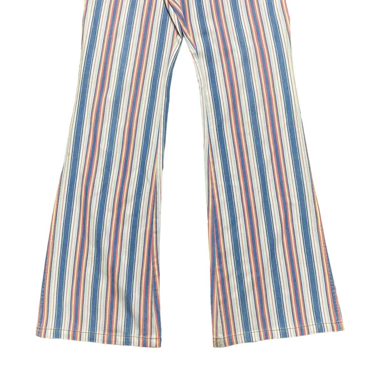 Japanese Brand Super Flare🔥 BOURBON HOUSE striped Flare Pants Size US 30 / EU 46 - 6 Thumbnail