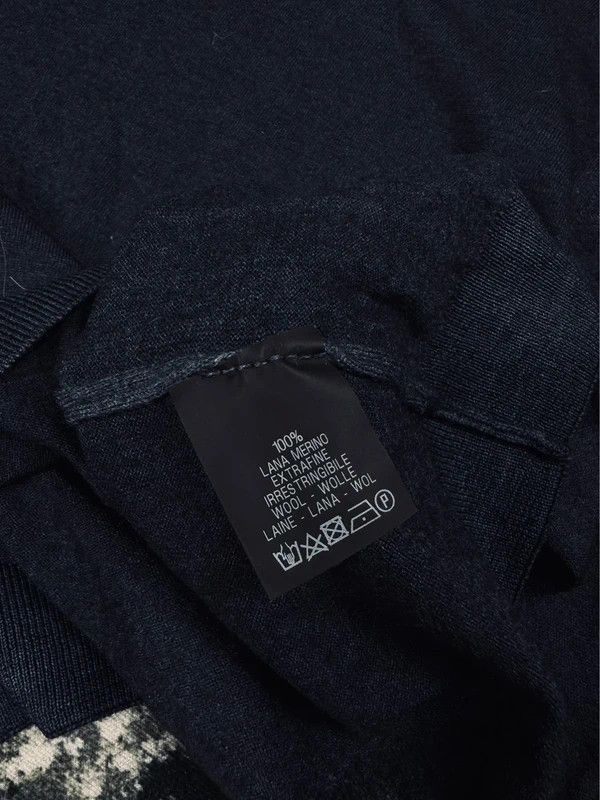 Daniele Fiesoli Paris Extra Fine Merino Wool Sweater Navy Blue M Size US M / EU 48-50 / 2 - 4 Thumbnail