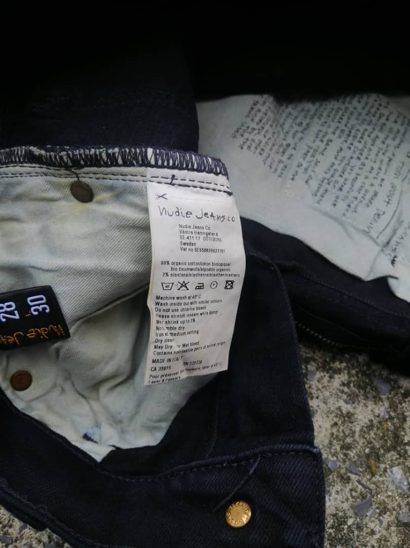 Nudie Jeans Nudie Jeans N796 Tight Long John Org. Black Black Jeans Size 28" / US 6 / IT 42 - 8 Thumbnail