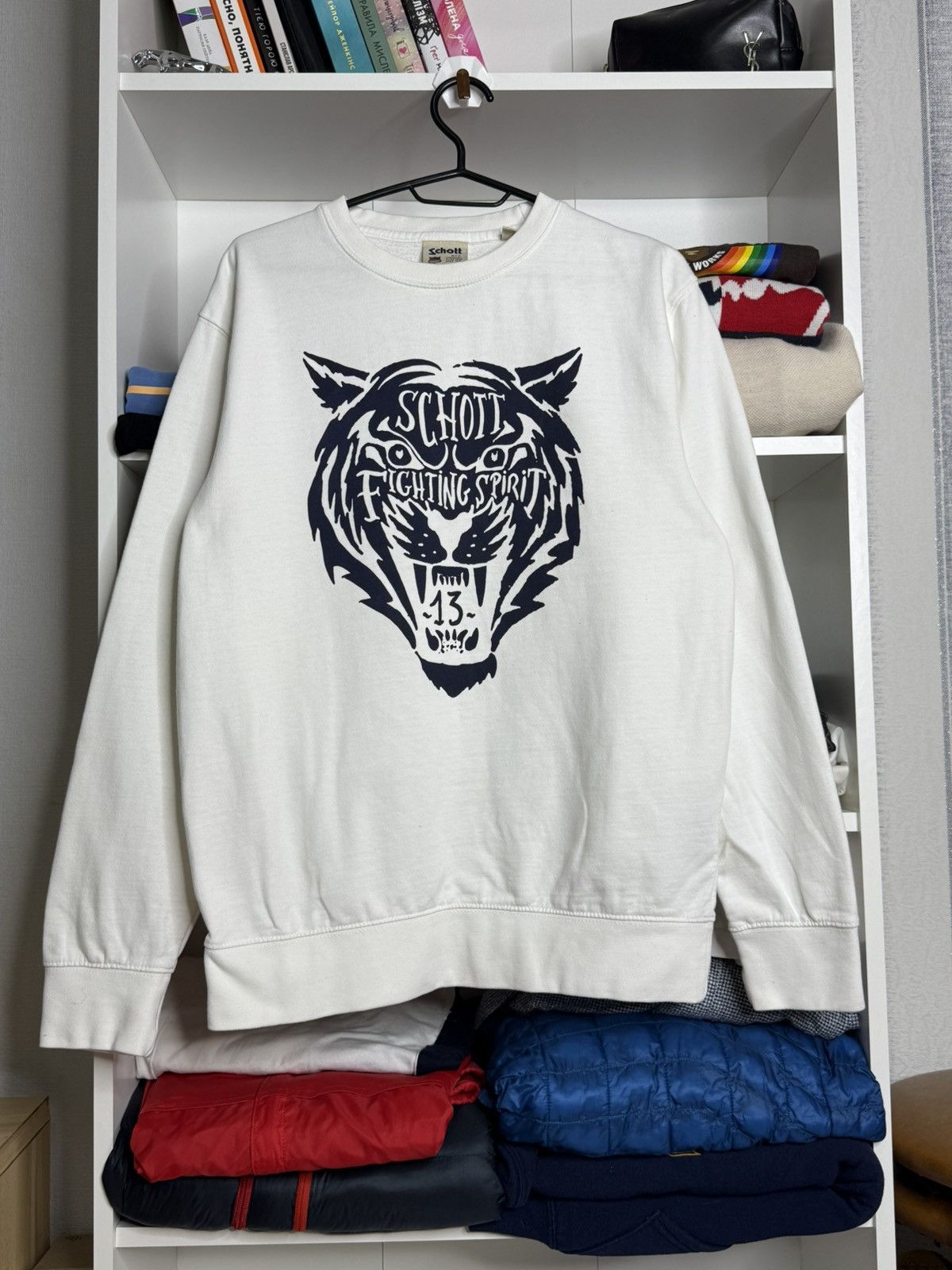 Schott Vintage Schott NYC Fighting Spirit sweatshirt size M Size US M / EU 48-50 / 2 - 1 Thumbnail