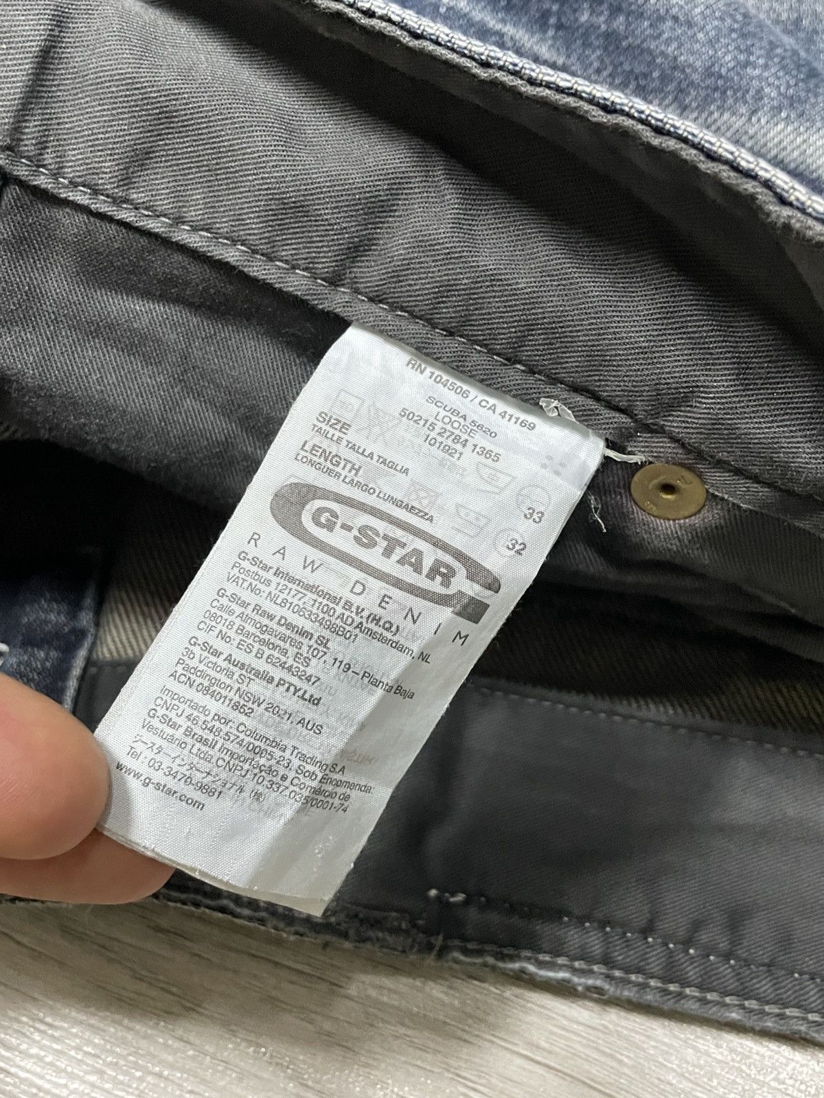 G-Star G star raw denim wide loose pants jeans Size US 33 - 7 Thumbnail