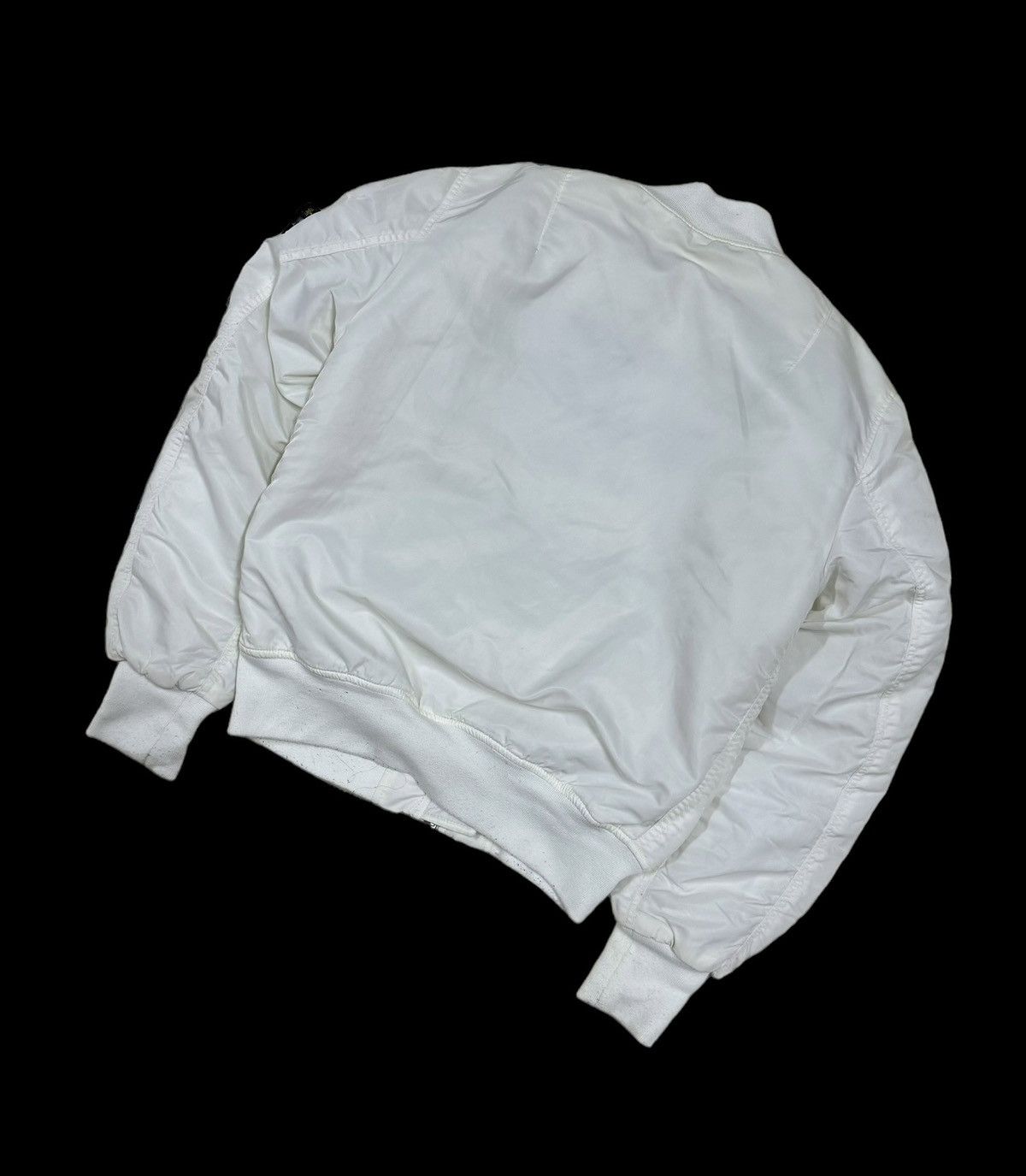 Alpha Industries Alpha Industries X Larne White Ma-1 Bomber Jacket Size US M / EU 48-50 / 2 - 16 Thumbnail