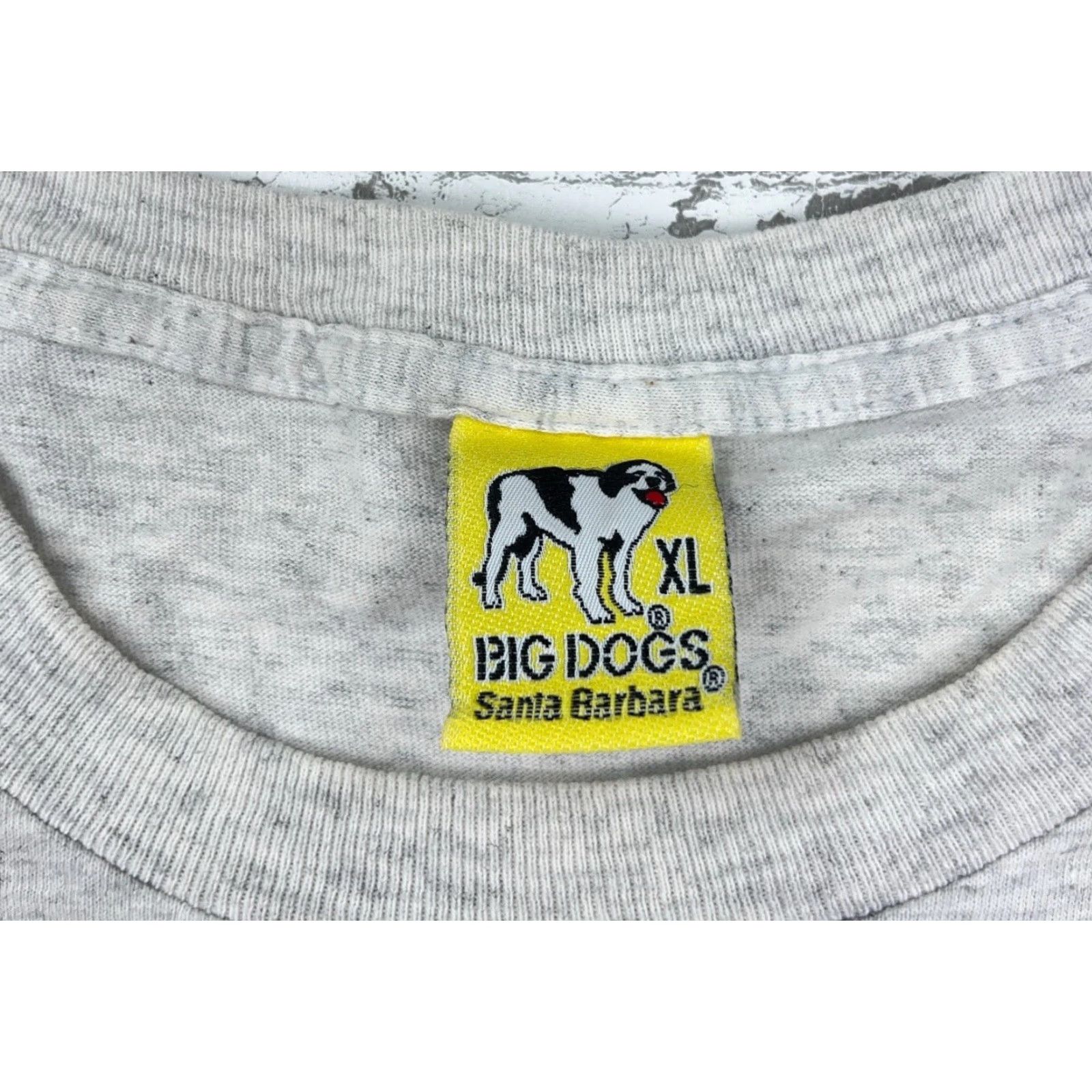 Big Dogs VINTAGE Big Dogs Graphic Tee Men XL Gray Single Stitch 90s Retro USA Size US XL / EU 56 / 4 - 5 Thumbnail