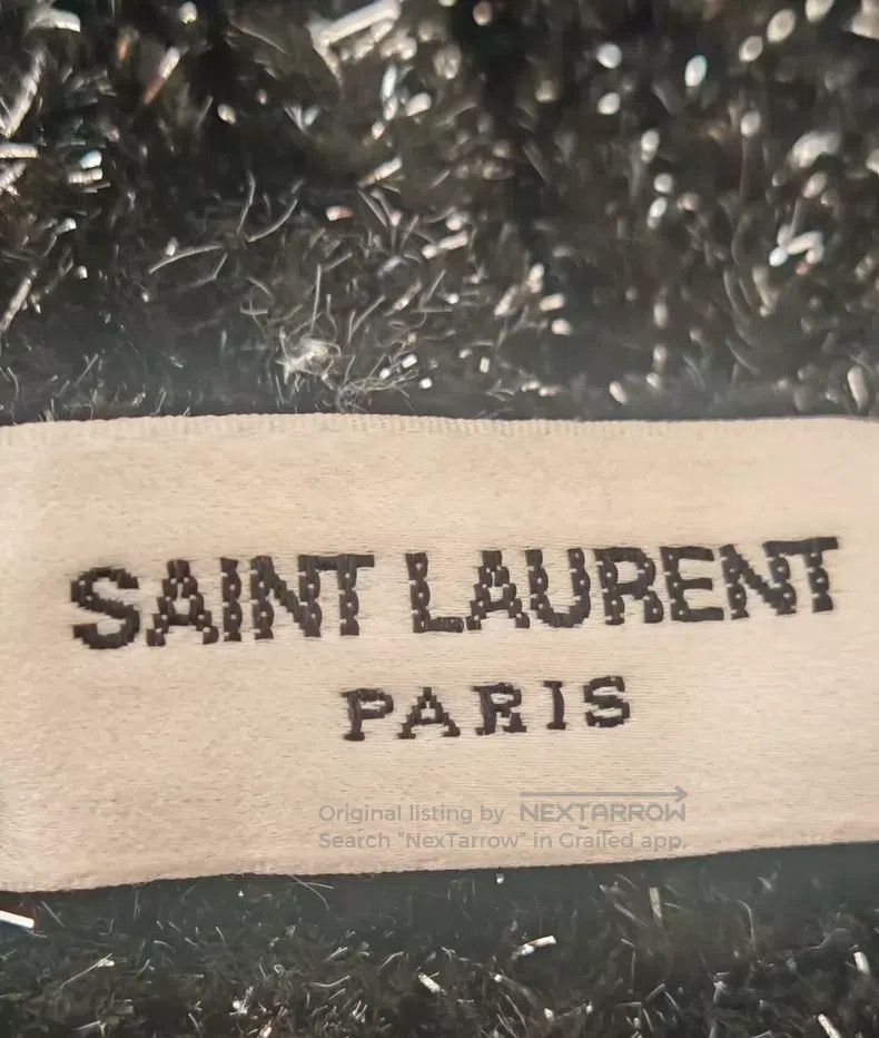Saint Laurent Paris Saint Laurent Paris Black Silver Starry Sweater Cardigan Size US XS / EU 42 / 0 - 2 Thumbnail