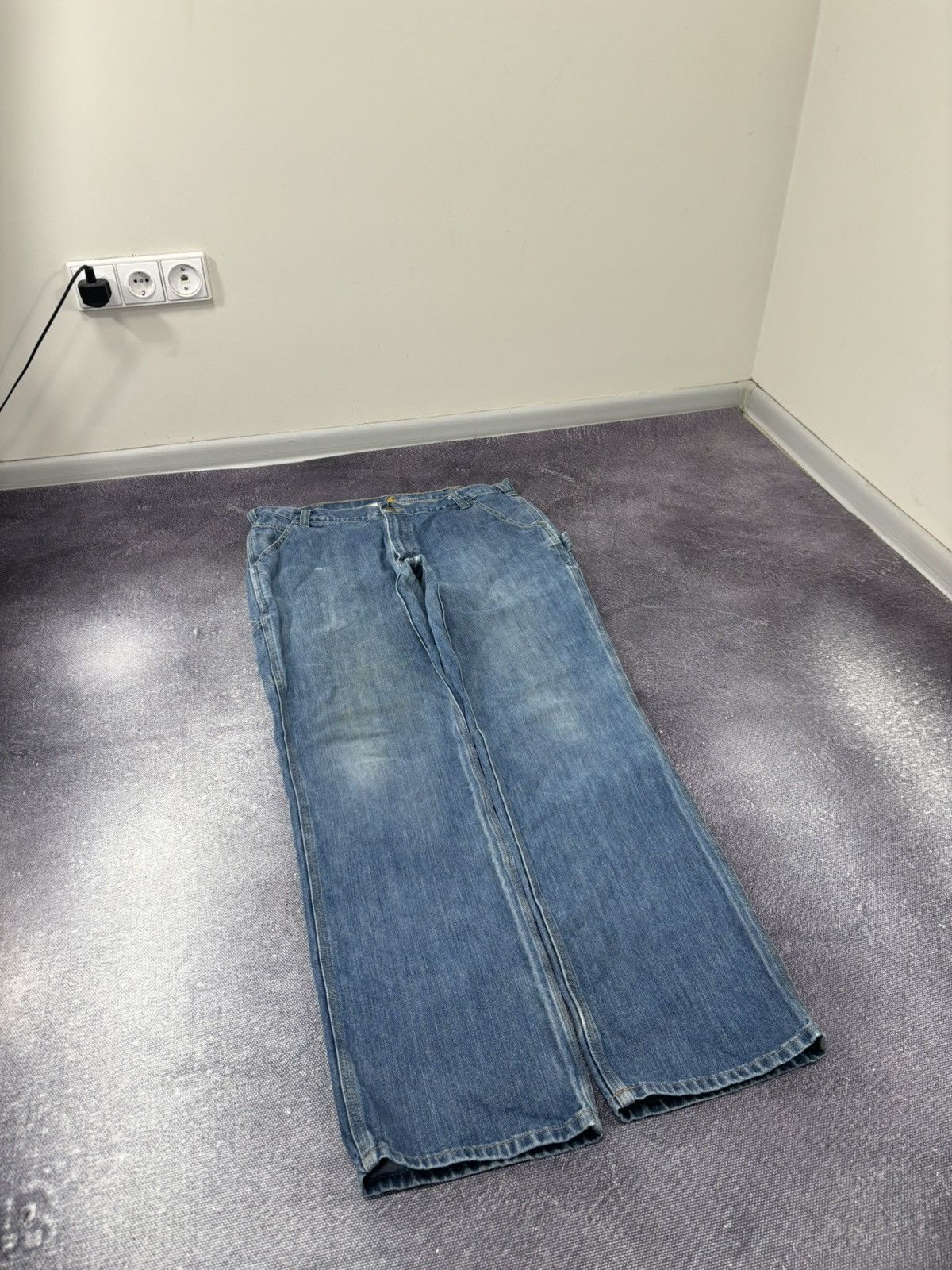 Carhartt Vintage Carhartt Y2K Hype Relaxed Fit Faded Work Denim Jeans Size US 38 / EU 54 - 9 Thumbnail