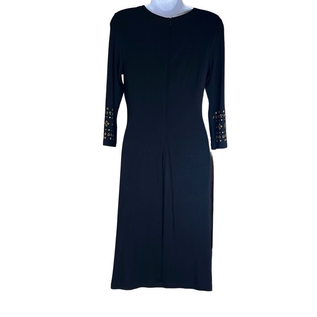 Other Premise Dresses Womens Size Small Midi Dress Black Beaded Em Size S / US 4 / IT 40 - 2 Thumbnail
