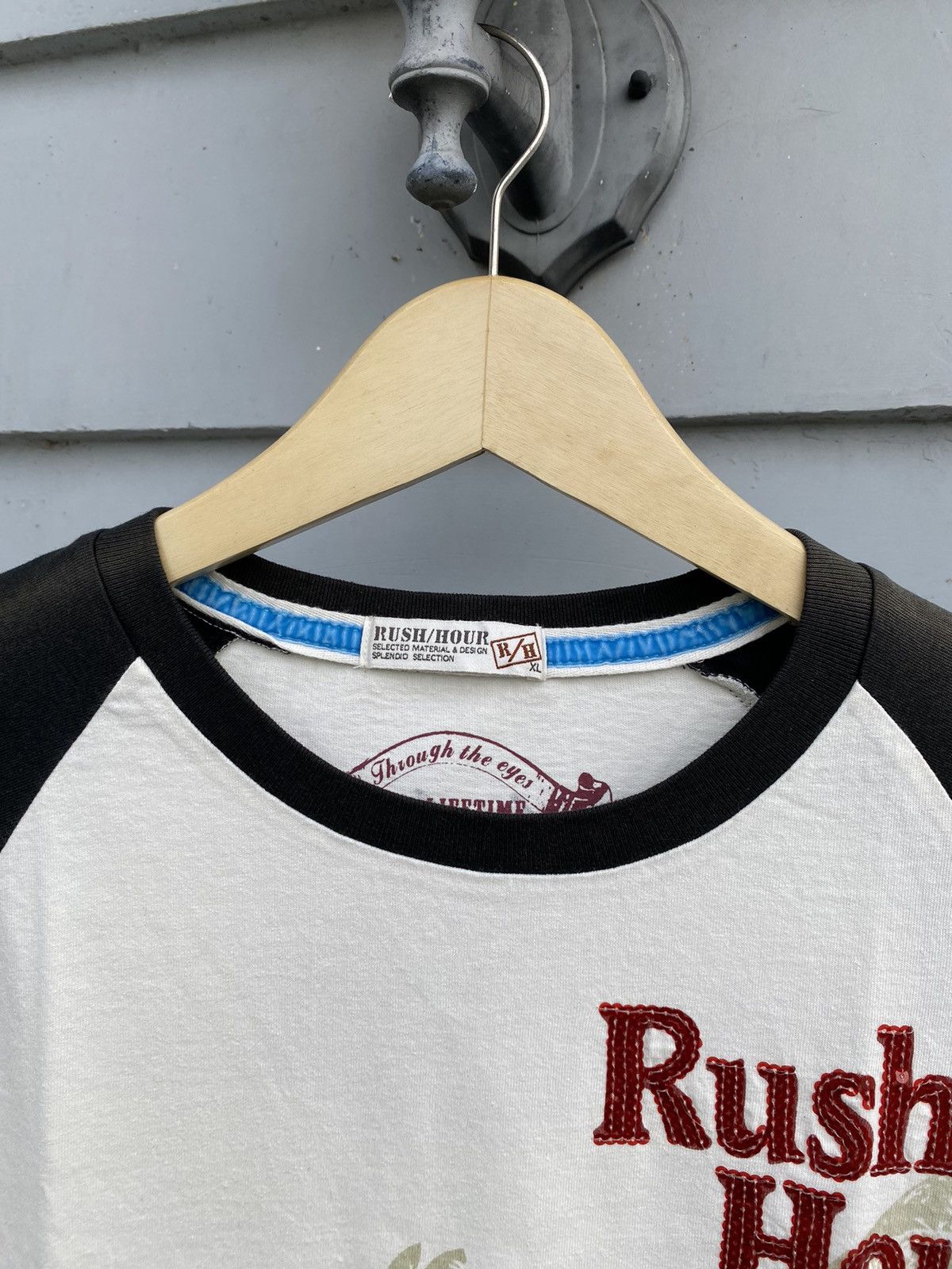 Vintage Rush Hour Japanese Vintage Single Stitch Super Cool Raglan Size US XL / EU 56 / 4 - 3 Thumbnail