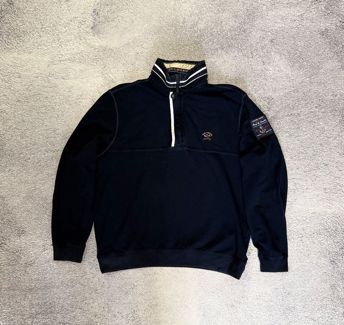 Paul & Shark Paul & Shark Yachting Half Zip Sweatshirt XL Vintage Jumper Size US XL / EU 56 / 4 - 1 Thumbnail