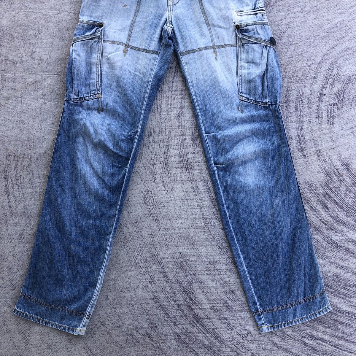 Jean Faded Cargo Denim Levis 502 Multipocket Tactical Pant Size US 30 / EU 46 - 3 Thumbnail