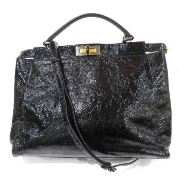 Fendi Fendi Fendi Peekaboo Patent Leather 2way Bag Enamel Shoulder Bag DUTY FREE for USA Size ONE SIZE - 1 Thumbnail