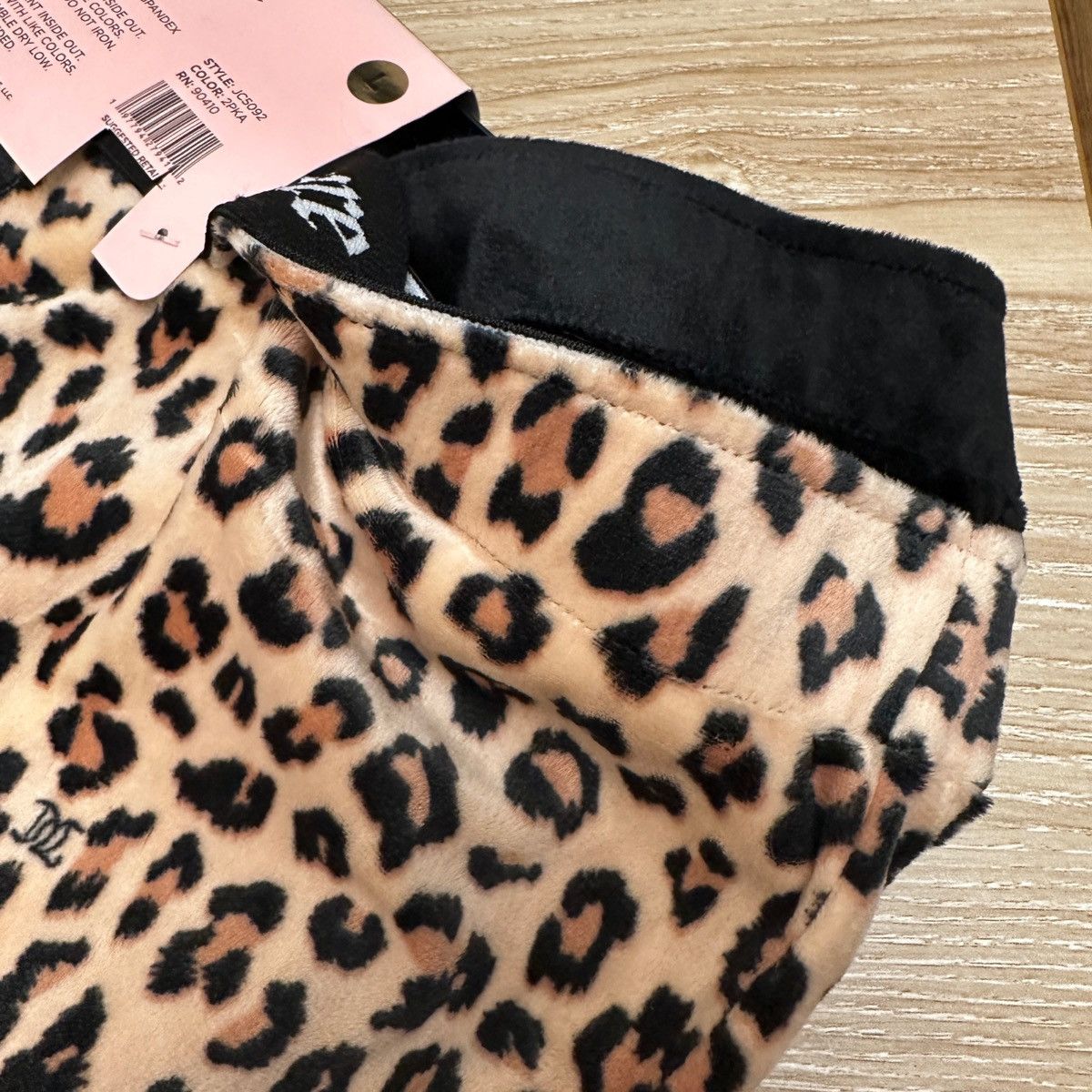 Juicy Couture Juicy Couture 2-Pack Pajama Pants Set Velour Black & Leopard Size 34" / US 12 / IT 48 - 10 Thumbnail