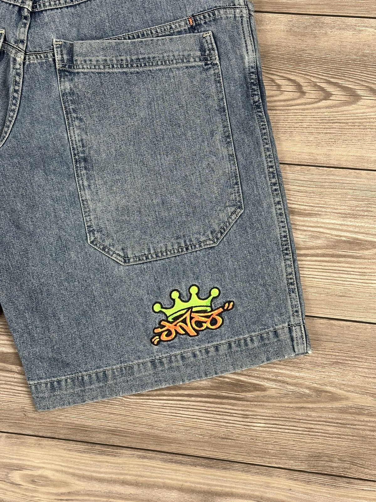 JNCO × Vintage Vintage Jnco Crown Baggy Denim Shorts Size US 36 / EU 52 - 3 Thumbnail
