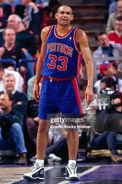 Champion × NBA × Vintage Vintage Detroit Pistons Grant Hill Authentic Champion Jersey Size US L / EU 52-54 / 3 - 3 Thumbnail