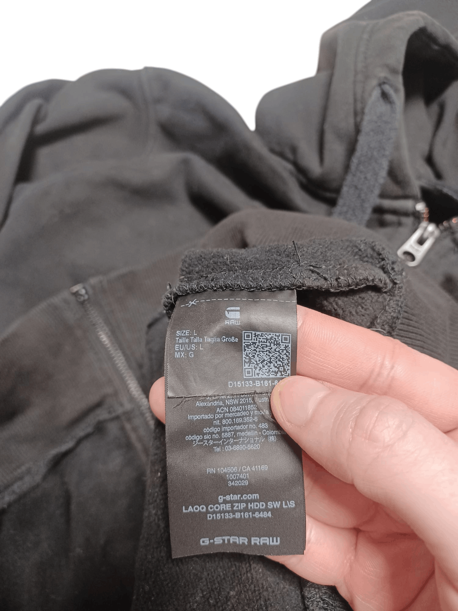 G-Star G STAR RAW DENIM BIGLOGO ZIP HOODIE JAPANESE Size US L / EU 52-54 / 3 - 4 Thumbnail