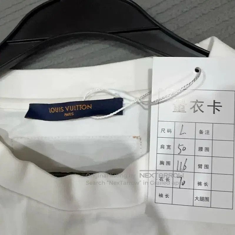 Louis Vuitton Louis Vuitton Men's Large White Cotton T-Shirt . Size US L / EU 52-54 / 3 - 4 Thumbnail