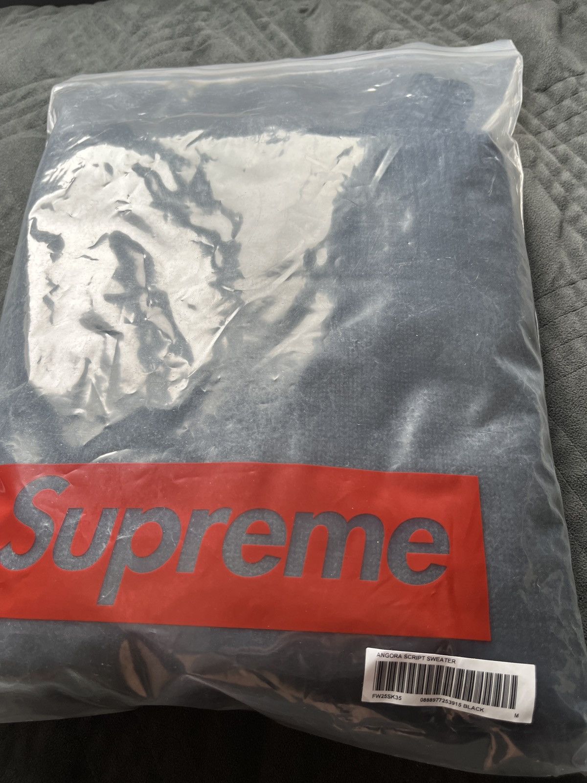 Supreme Black Supreme Angora Script Sweater Size US M / EU 48-50 / 2 - 6 Thumbnail