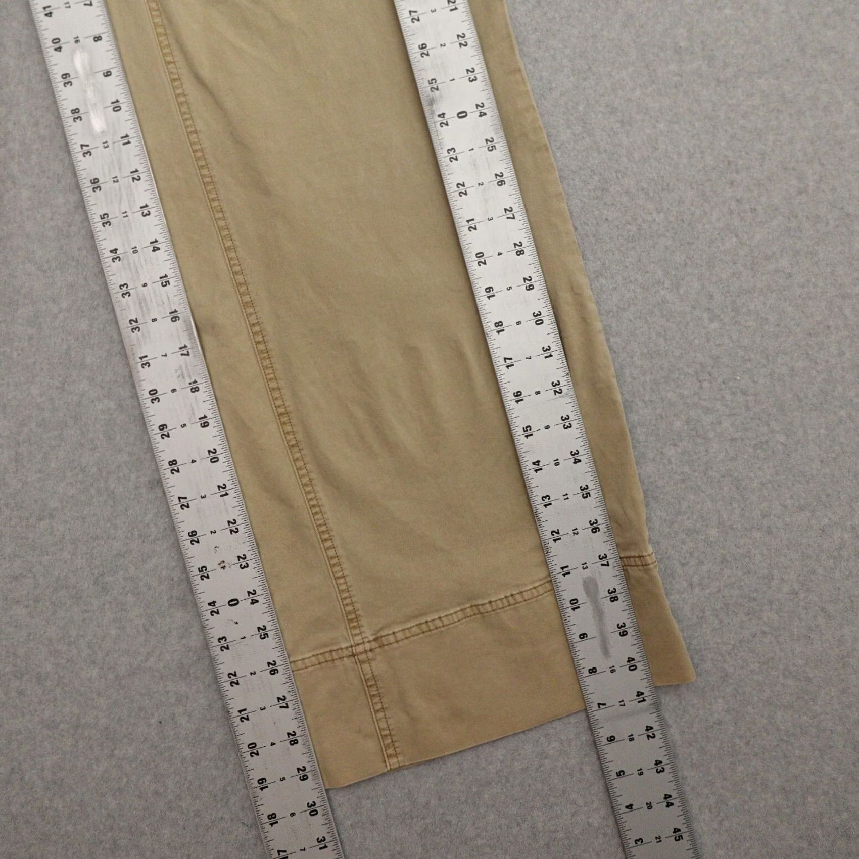 Everlane Everlane Jeans Womens 8 Wide-Leg Khaki Baggy Fit Button Fly 100% Linen Beige Chinos Pants Size 30" / US 8 / IT 44 - 6 Thumbnail