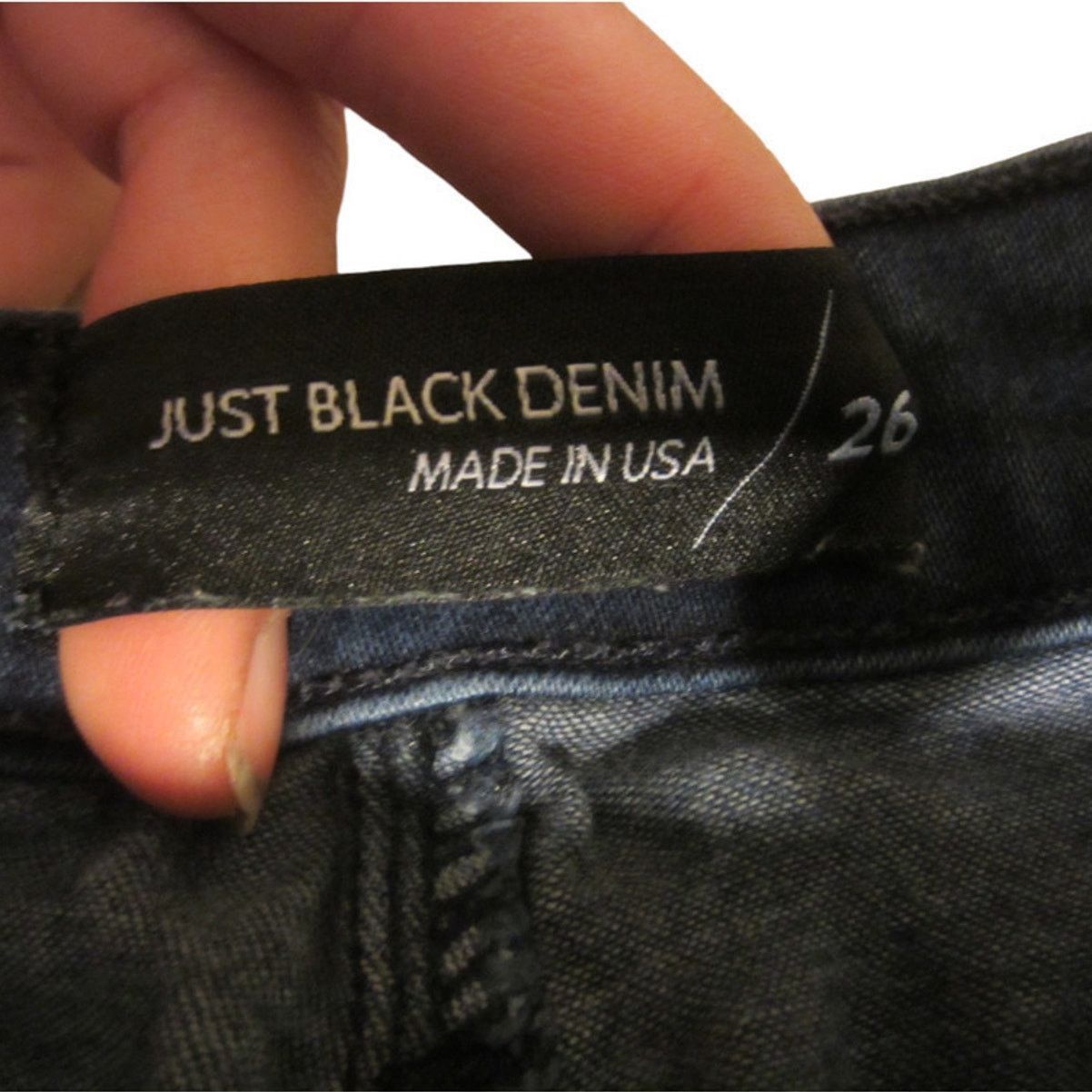 Other Minimalist Stretch Black Skinny Jeans JUST BLACK DENIM Size 26" / US 2 / IT 38 - 4 Thumbnail