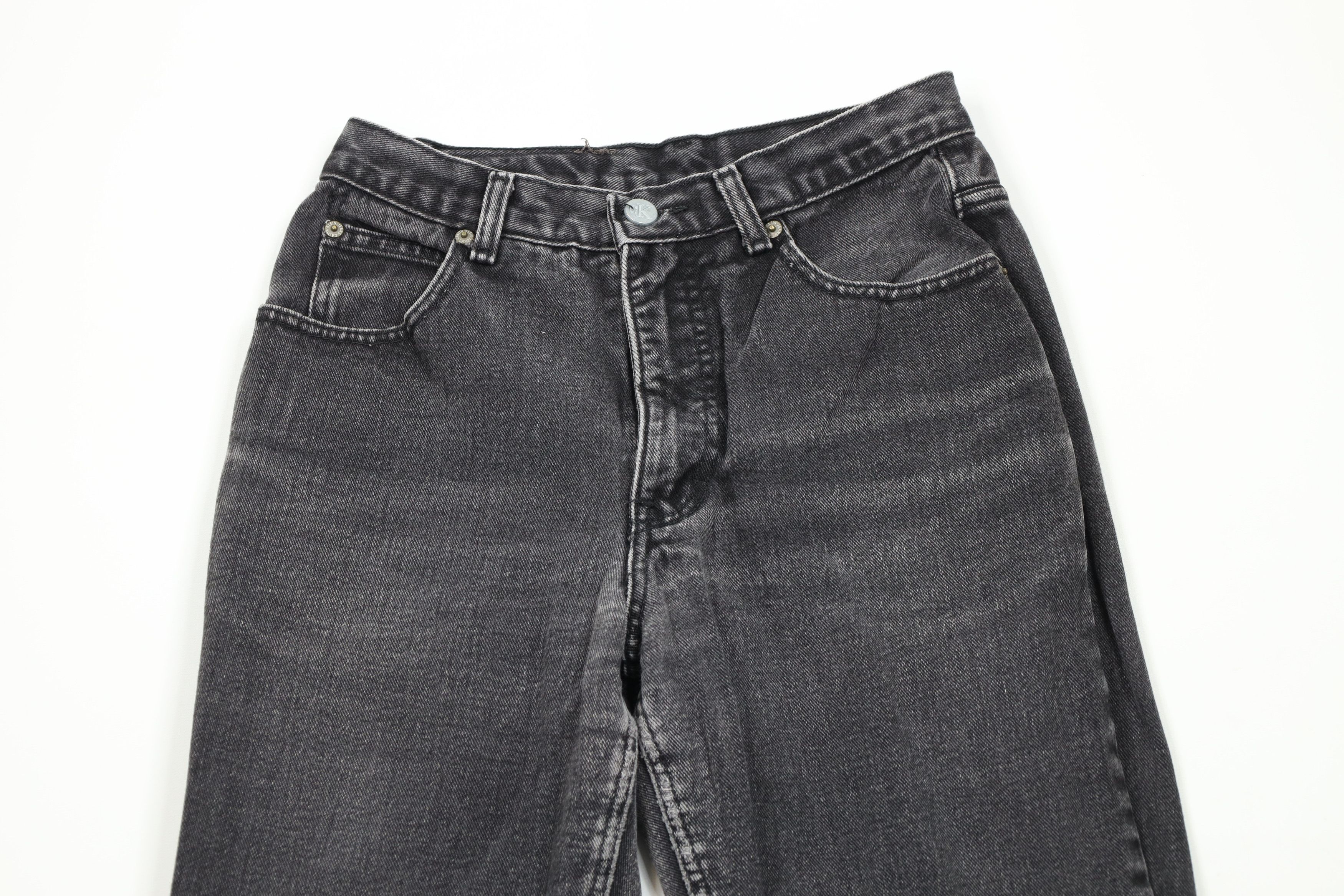 Calvin Klein × Vintage Vintage 90s Calvin Klein Skinny Leg Denim Jeans Black AS IS Size 30" / US 8 / IT 44 - 2 Thumbnail