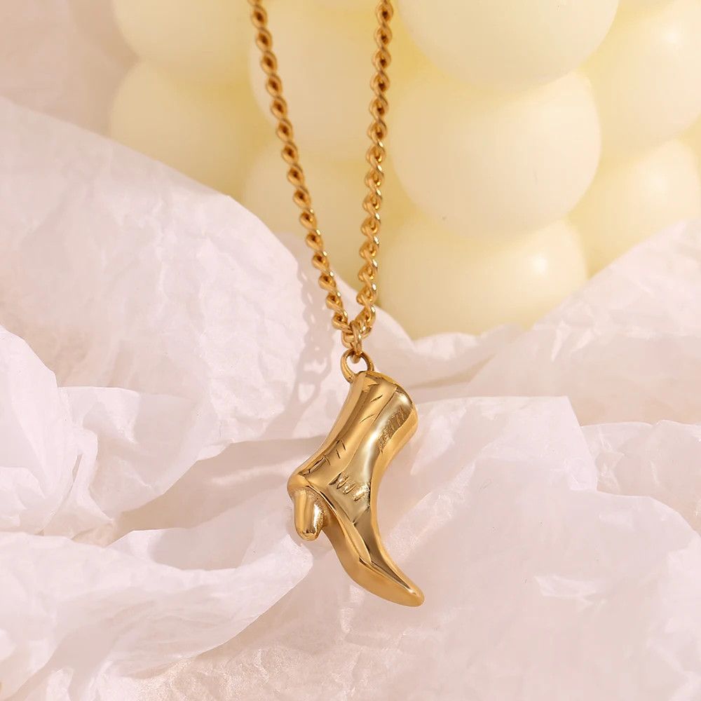Jewelry × Vintage Cowboy Boots Pendant Necklace Size ONE SIZE - 1 Thumbnail