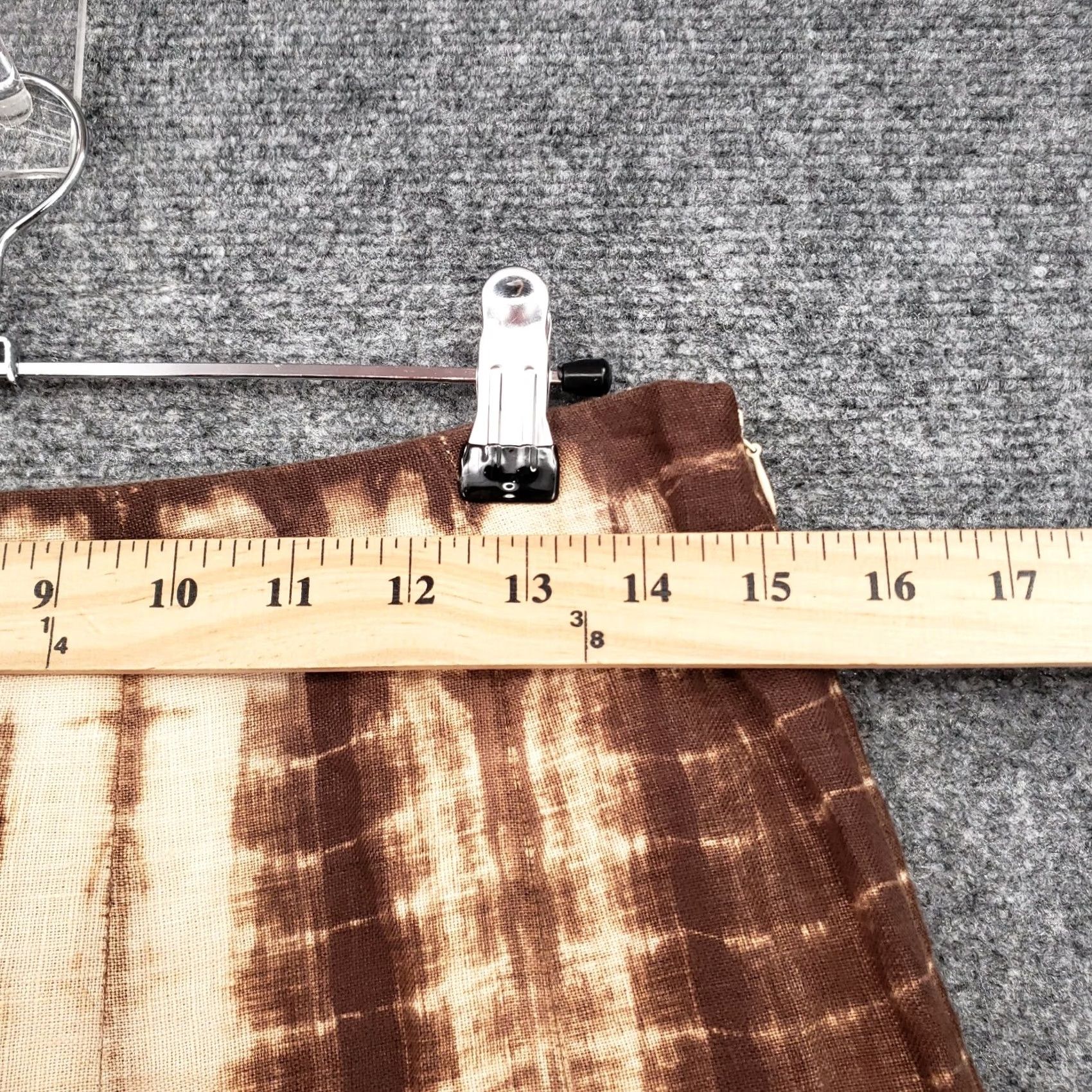Michael Kors Michael Kors Skirt Womens Brown Linen Midi A-Line Side Zip Casual Boho Tie Dye Size 4 Size 27" / US 4 / IT 40 - 5 Thumbnail