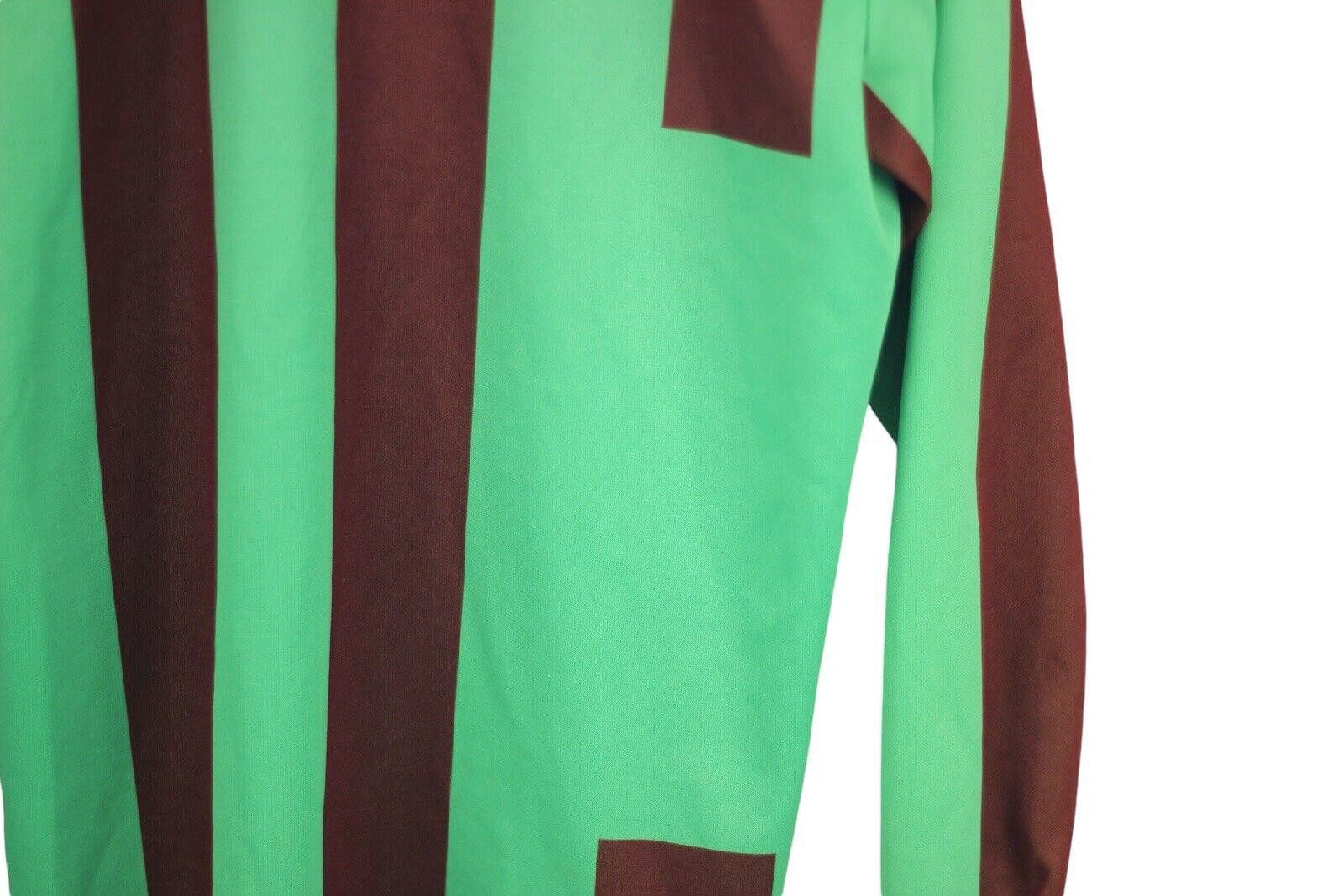 Designer VTG Goal SCORE Soccer Goalie Jersey Yellow Brown Stripes M Size US M / EU 48-50 / 2 - 7 Thumbnail