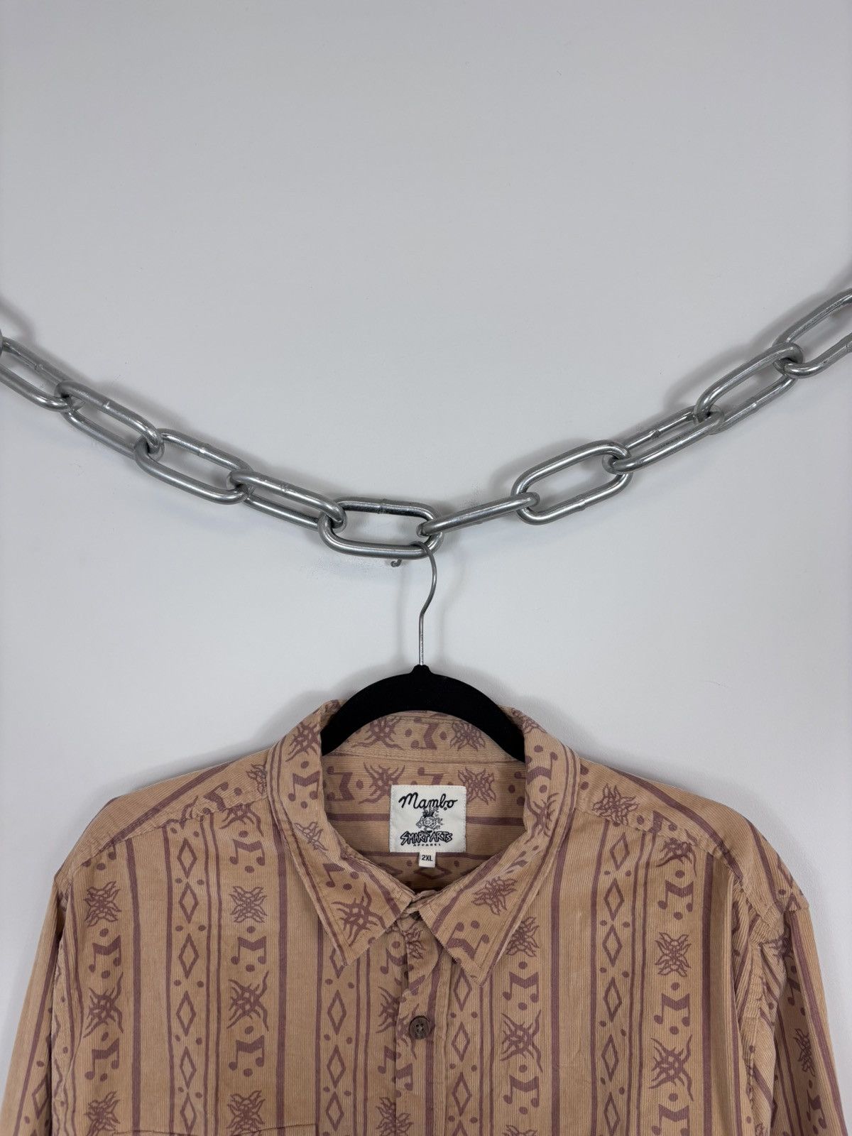 Mambo Mambo Smart Arts Men’s Corduroy Button Up Long Sleeve Shirt Size US XXL / EU 58 / 5 - 3 Thumbnail