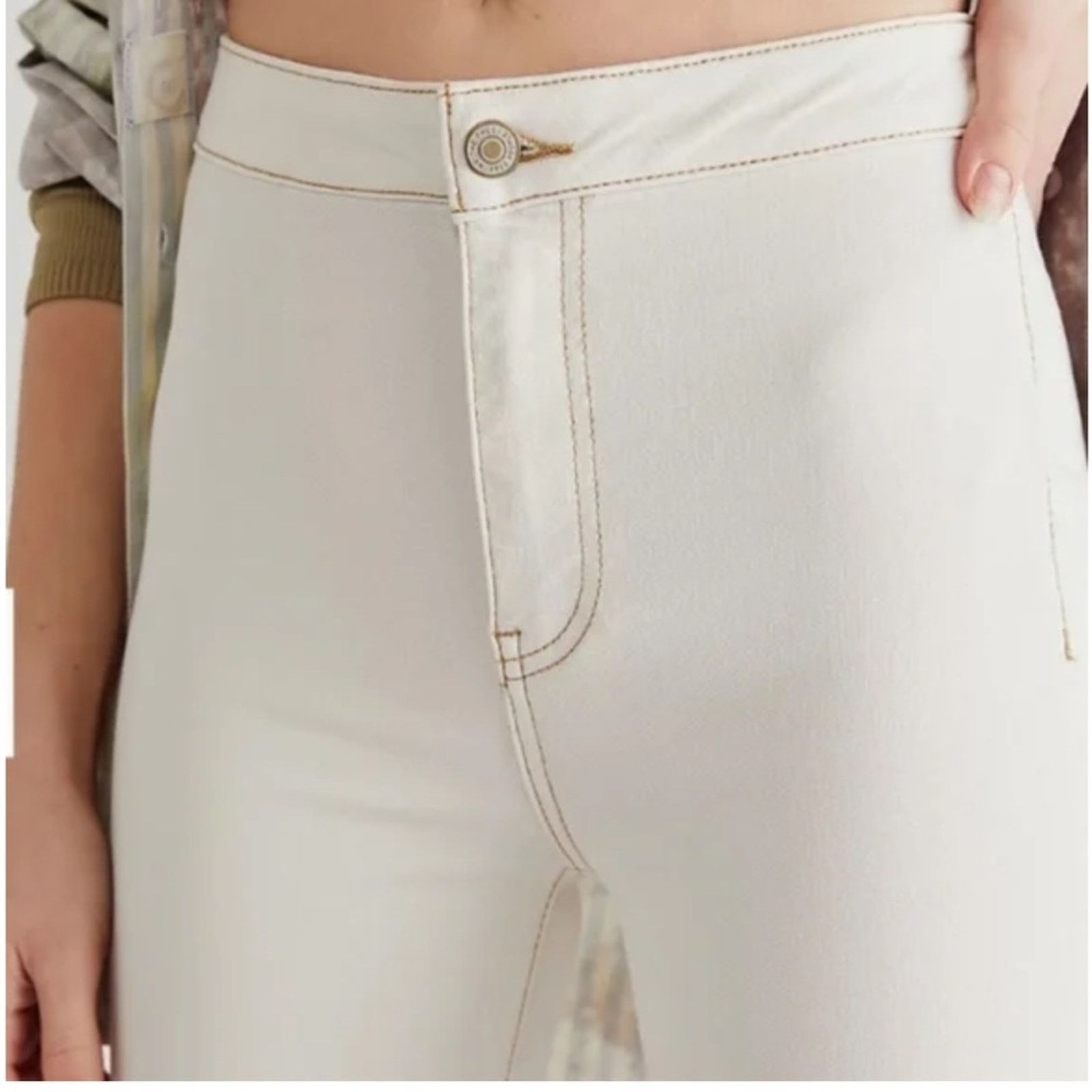 Free People NWOT Free People Float on Flares in white Size 32" / US 10 / IT 46 - 2 Thumbnail