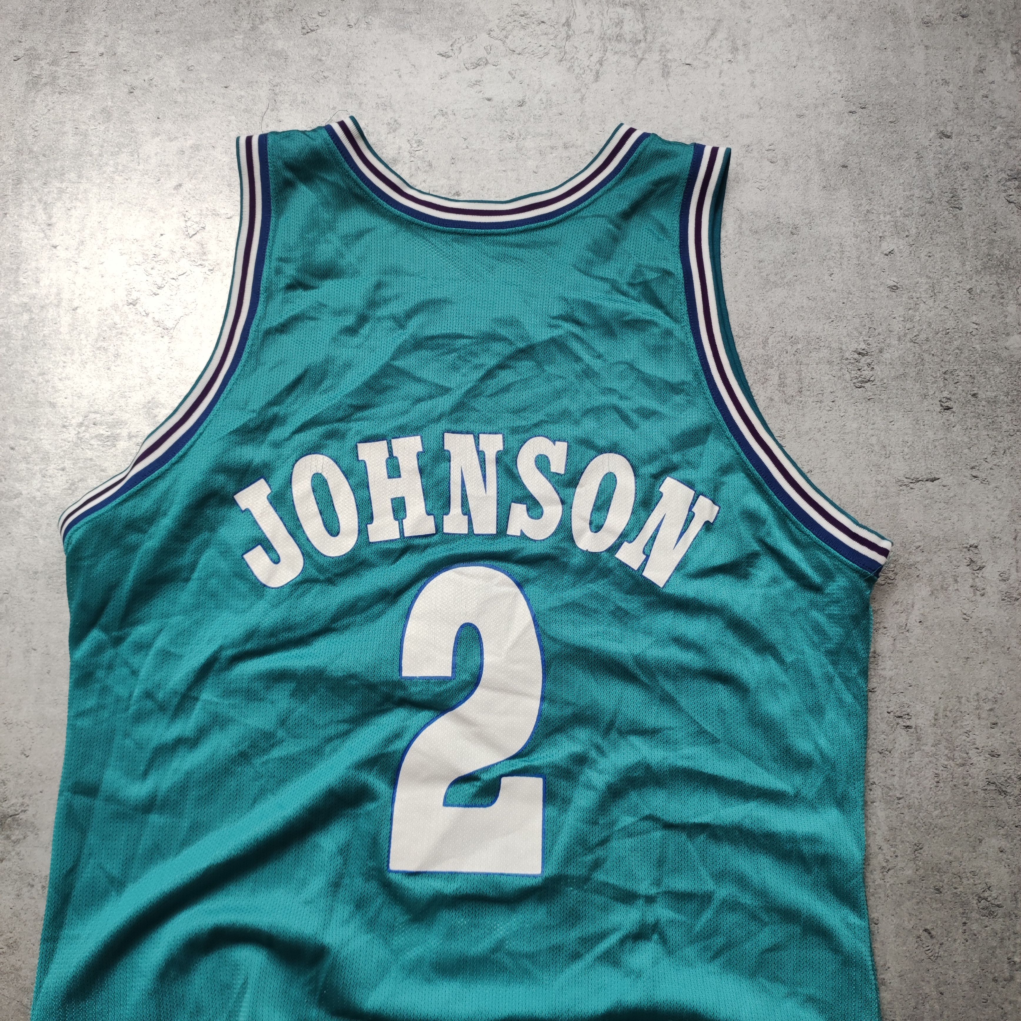 Champion × NBA × Vintage RARE Vintage 90s Authentic Charlotte Champion NBA Jersey Size US M / EU 48-50 / 2 - 10 Thumbnail