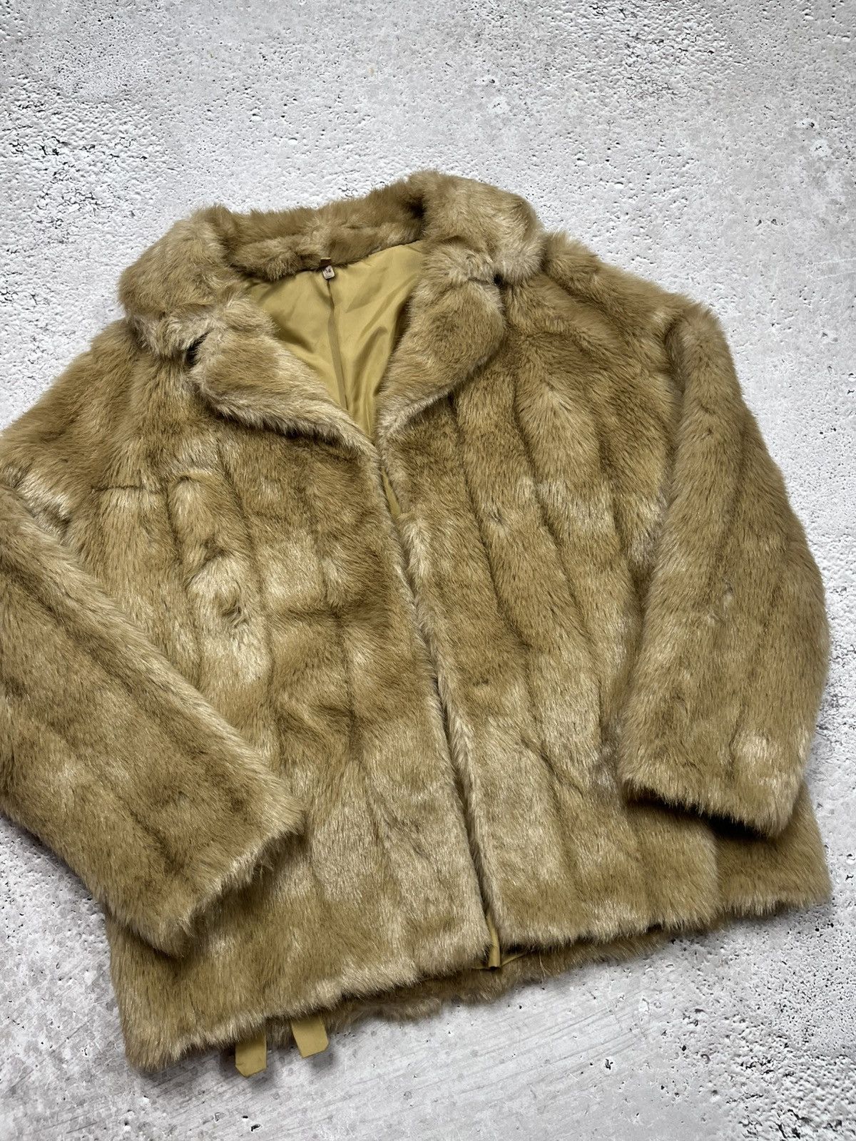 Other Women’s Vintage Faux Fur Coat Brown Jacket Size L / US 10 / IT 46 - 6 Thumbnail