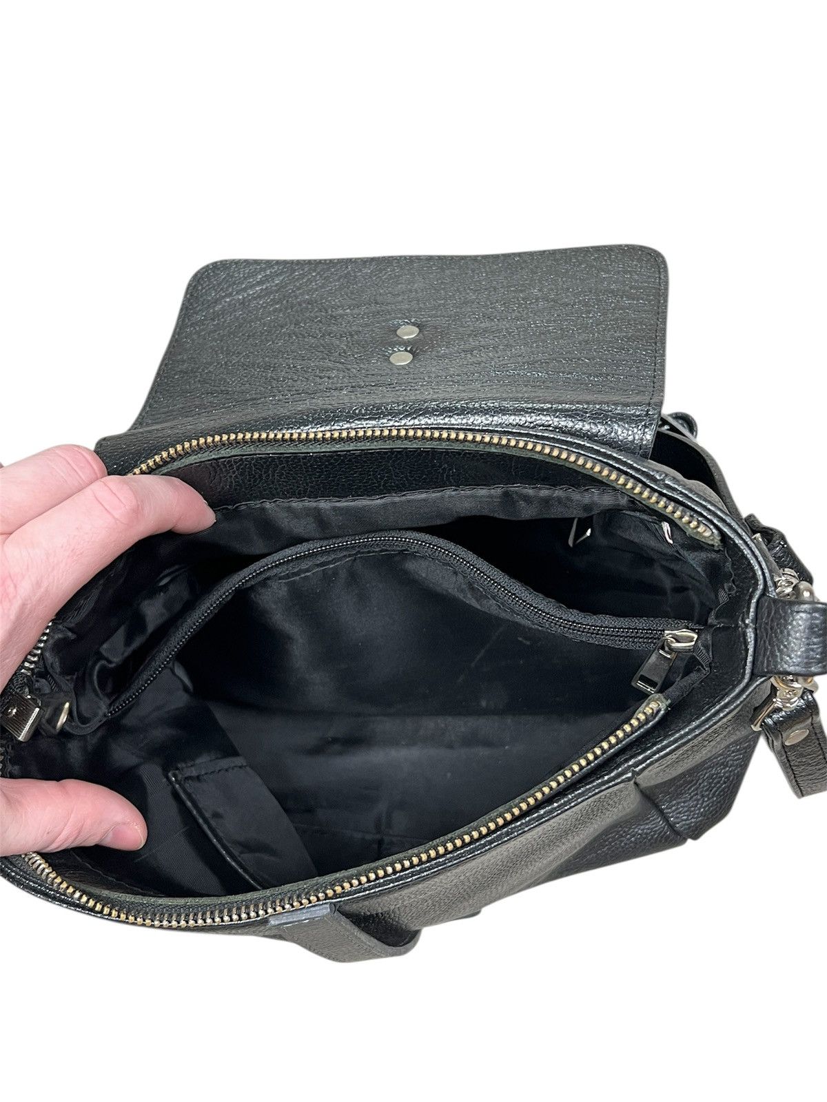 Other Leone d'Oro Italian Leather Bag Crossbody with Two Straps Size ONE SIZE - 6 Thumbnail