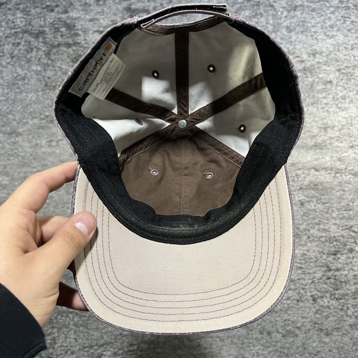 Carhartt Carhartt Odessa Purple Canvas Workwear Cap Adjustable Hat Size ONE SIZE - 4 Thumbnail