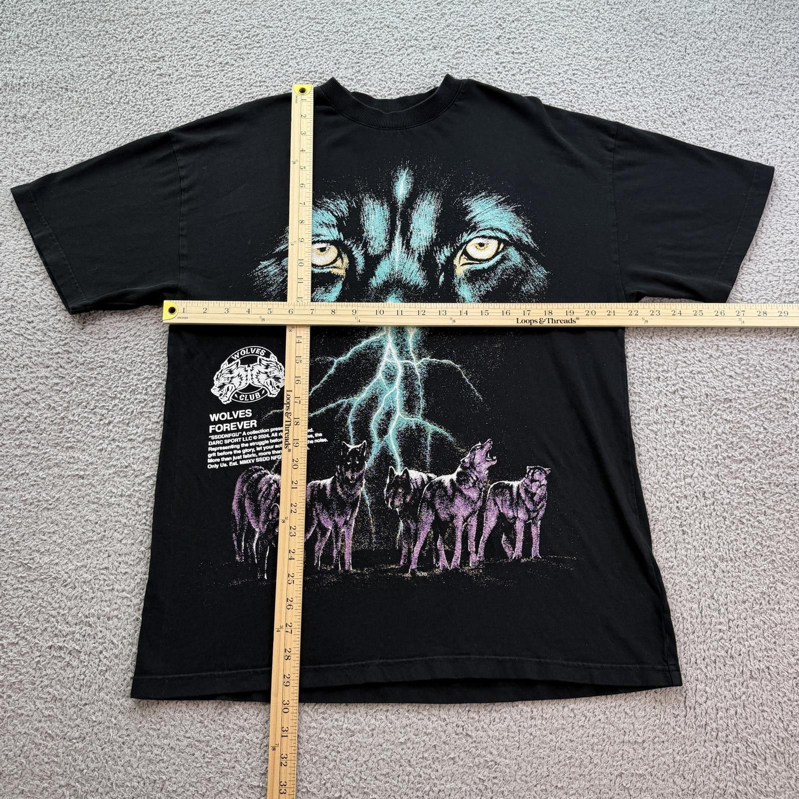 Darc Sport Darc Sport Wolves Mens T Shirt S 837 Of 2000 Rare Black Tee Size US S / EU 44-46 / 1 - 3 Thumbnail