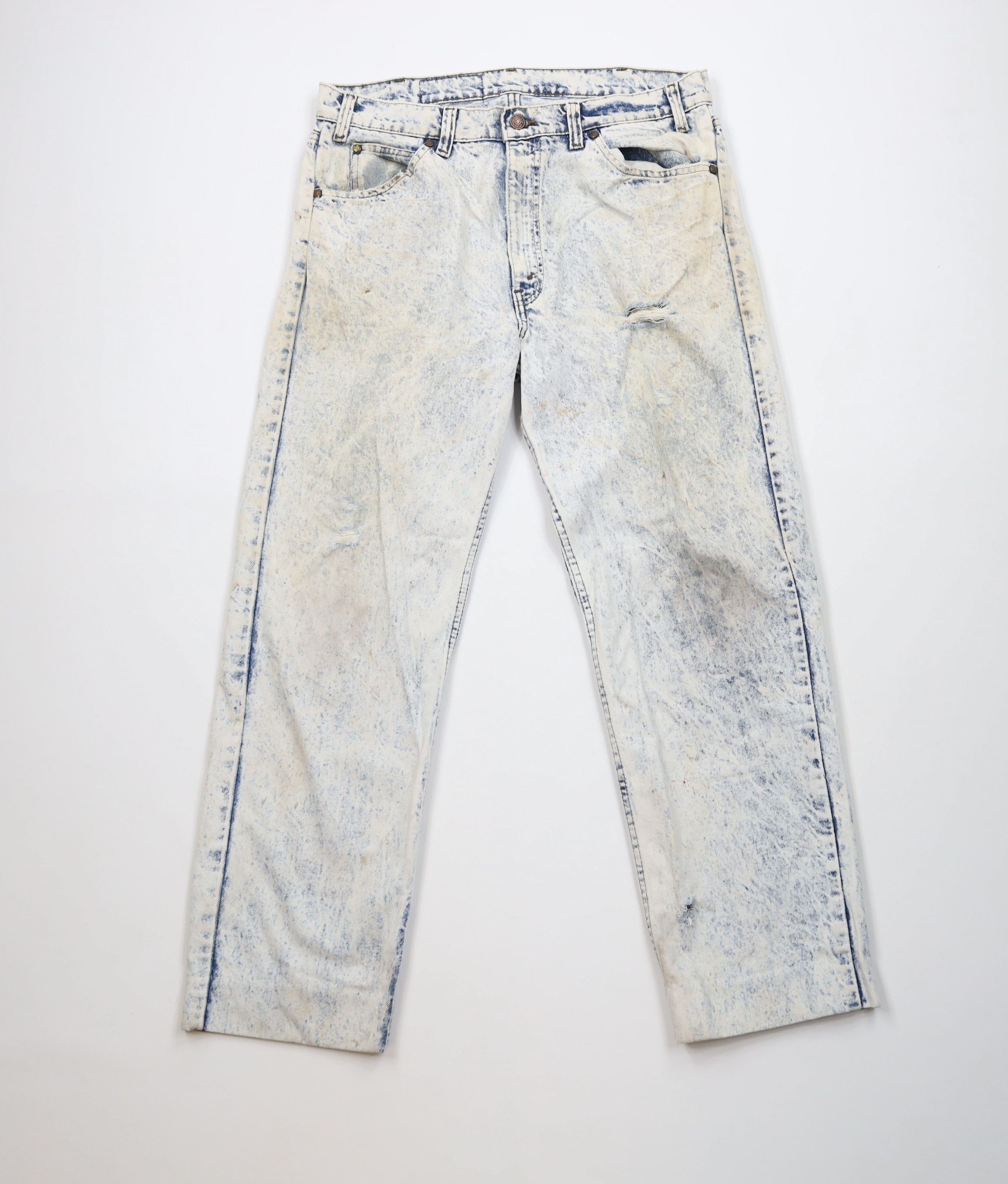 Vintage 90s Streetwear Acid Wash Straight Leg Denim Jeans