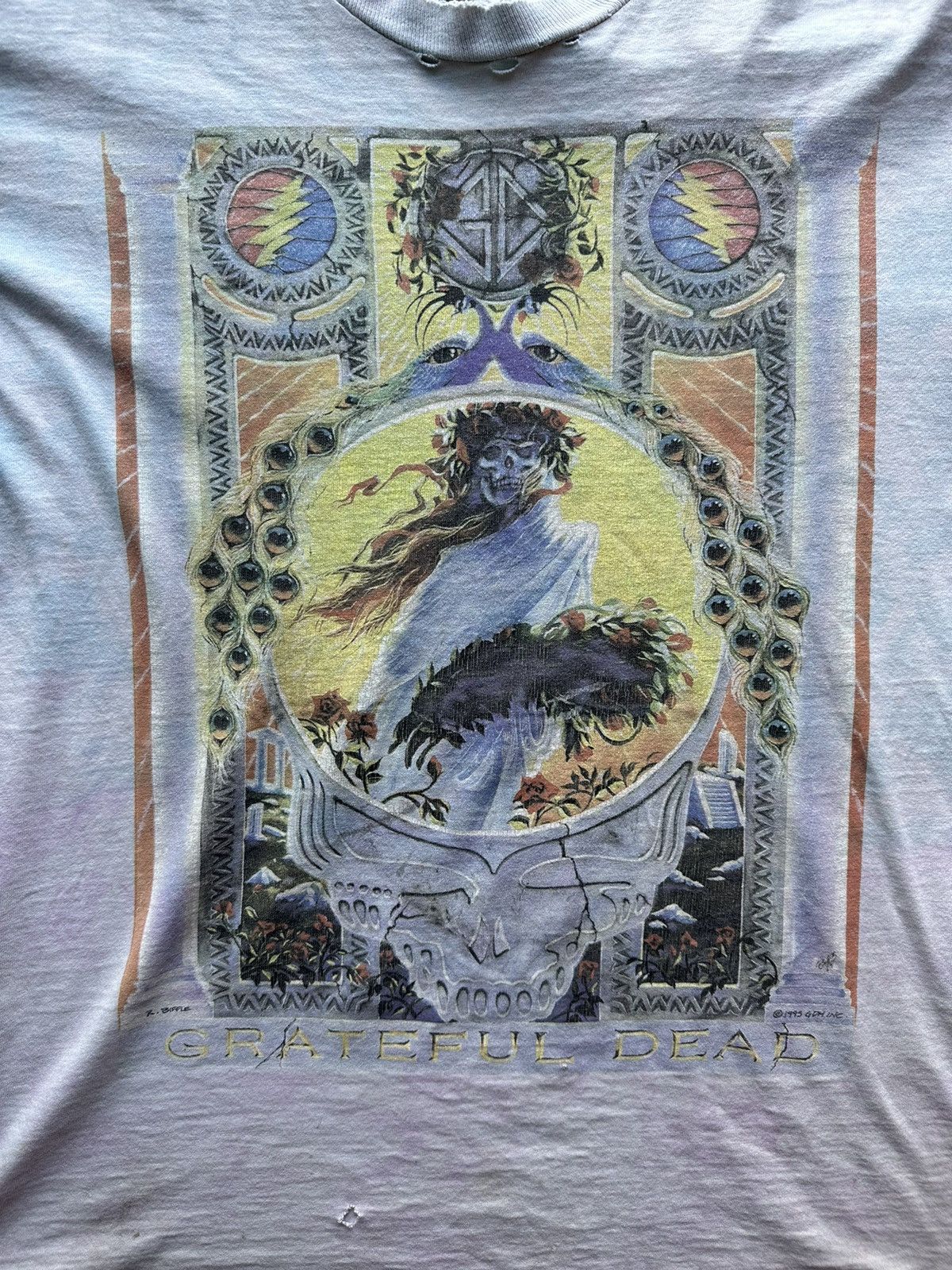 1995 Vintage Grateful Dead Tour Shirt XL - R. Biffle