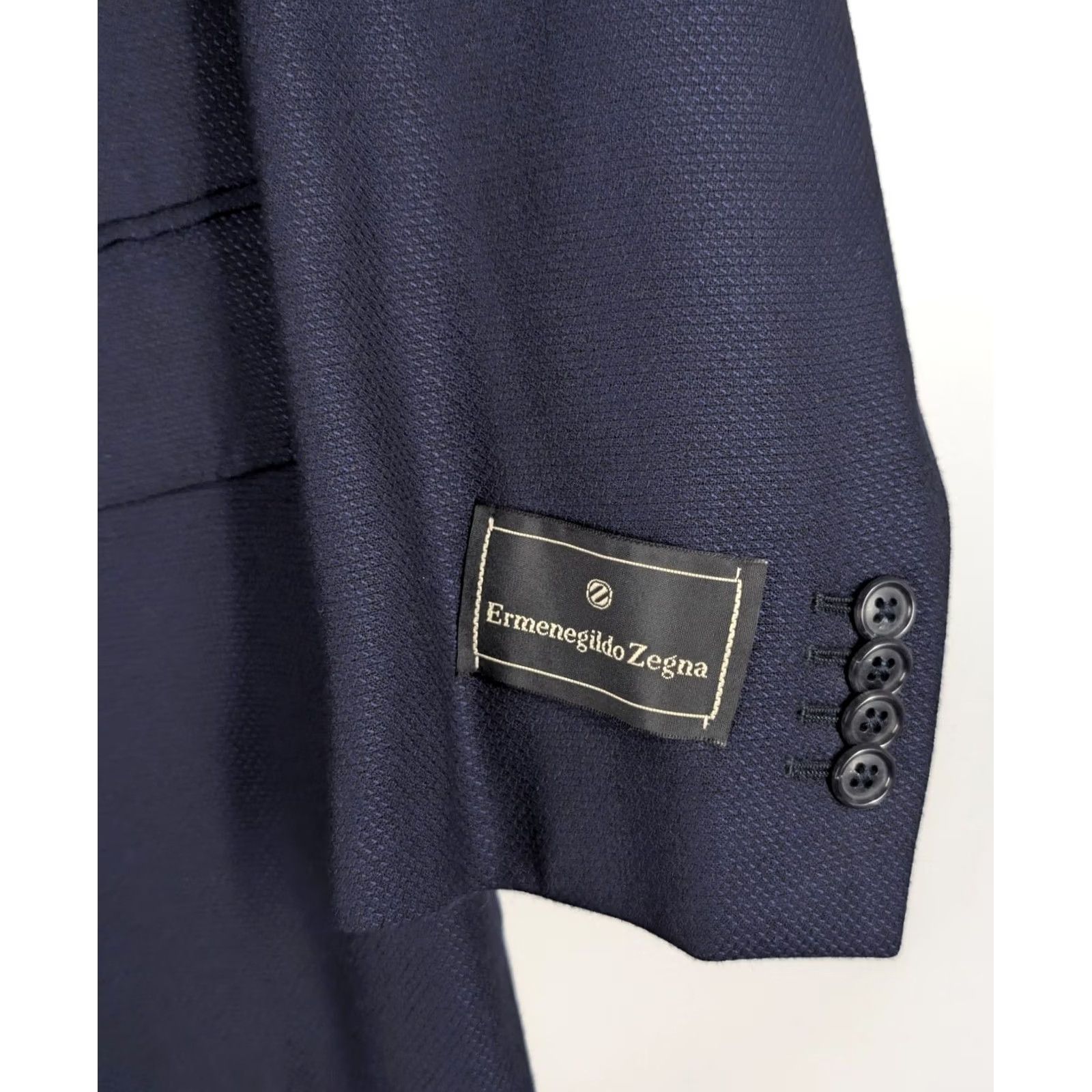 Ermenegildo Zegna VINTAGE Ermenegildo Zegna Blazer Jacket 48 Navy NWT 15 Milmil 15 Wool Texture Italy Men Blazer NWT 48 Mens Style Jacket Size 48R - 4 Thumbnail