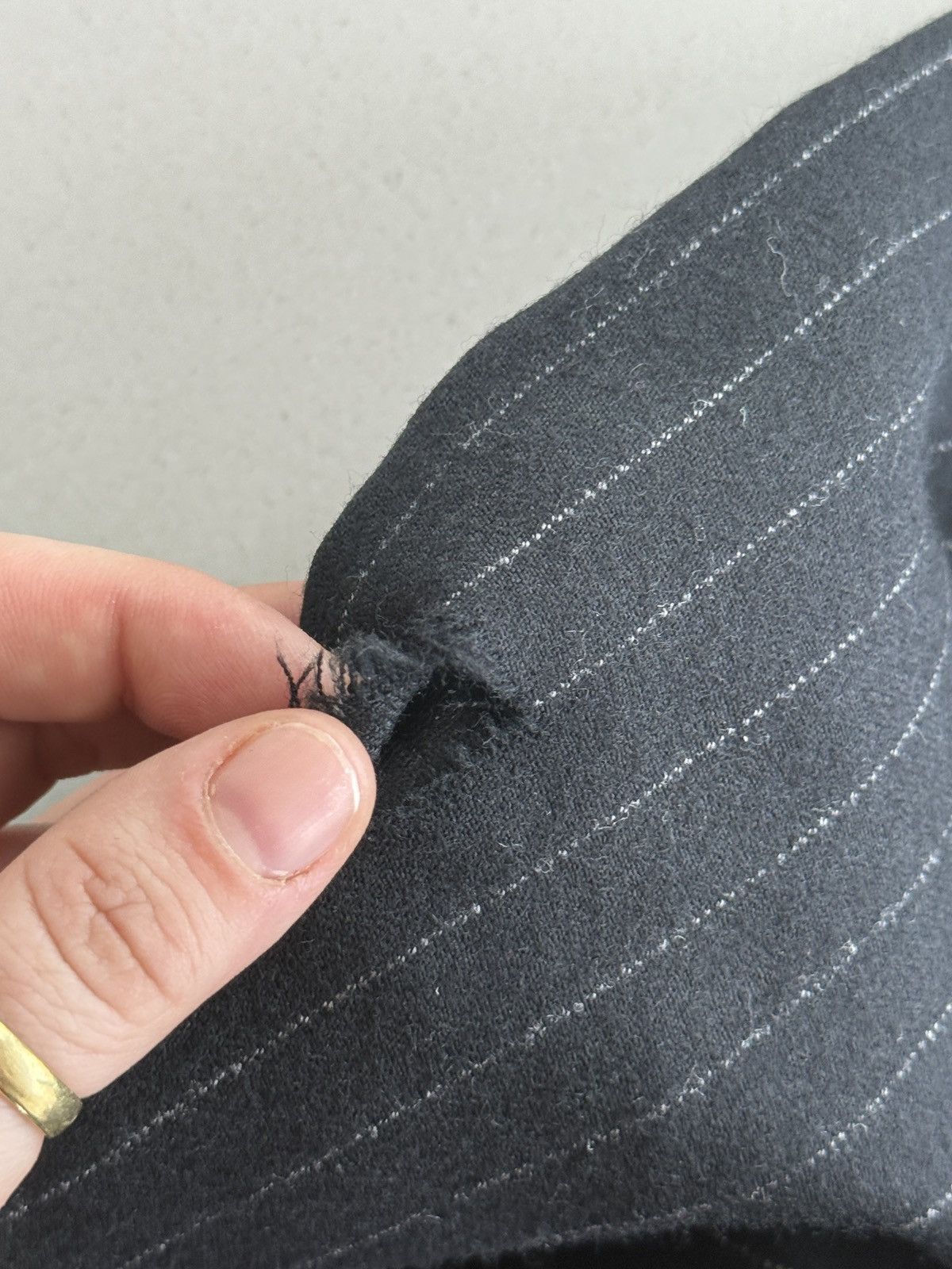 Ralph Lauren Vintage Ralph Lauren Black Pinstripe Pencil Shirt Size 32" / US 10 / IT 46 - 8 Thumbnail