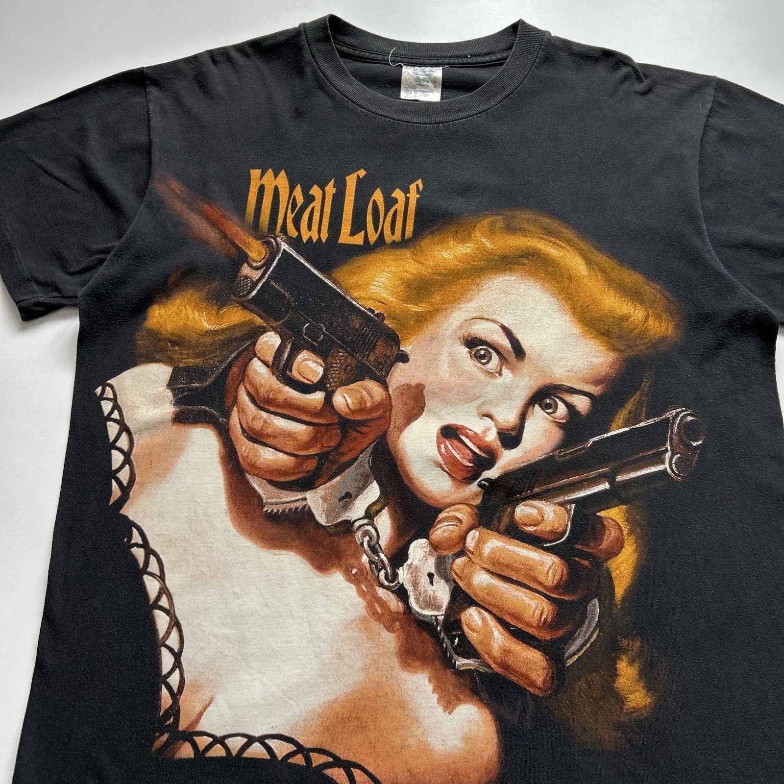 Band Tees × Vintage Vintage Meat Loaf T Shirt Large Black 1996 90s Tour Graphic Size US L / EU 52-54 / 3 - 2 Thumbnail