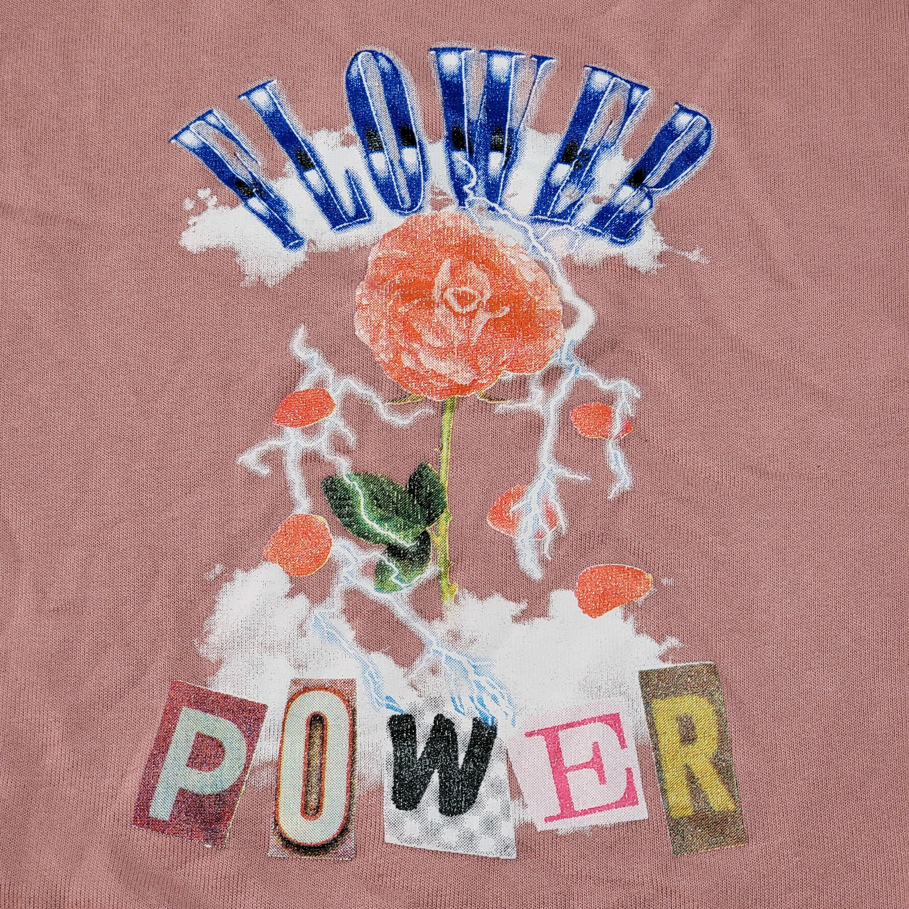 Other LS Oversized Crop Sweatshirt "Flower Power" - Large Size L / US 10 / IT 46 - 2 Thumbnail