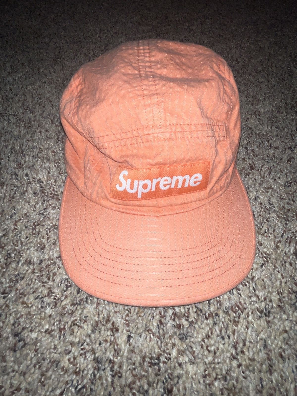 Supreme Supreme Overdyed Ripstop Camp Cap Peach Size ONE SIZE - 2 Thumbnail