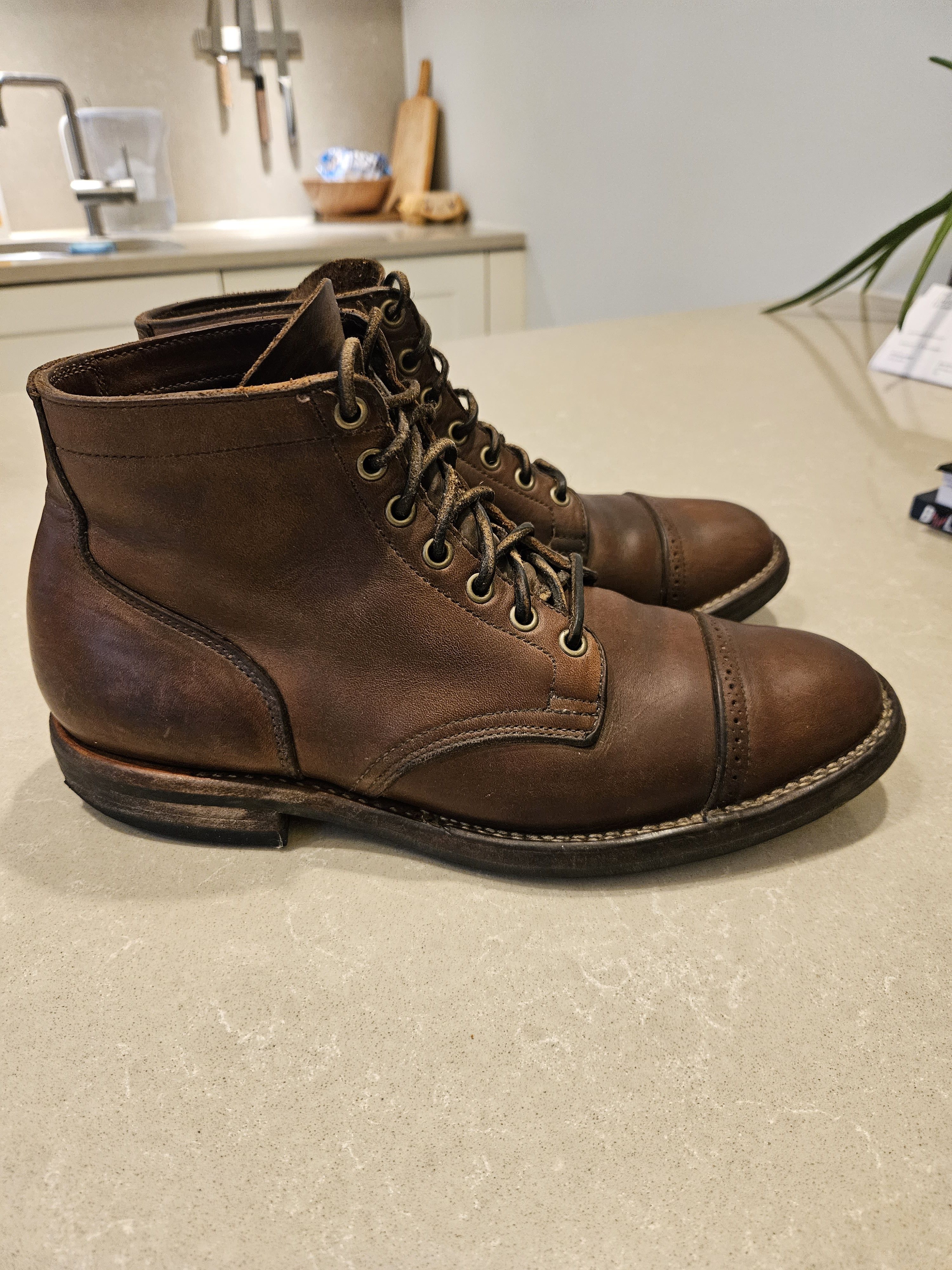 Viberg Viberg Service Boots - Horween Natural Leather 8.5 Size US 8.5 / EU 41-42 - 2 Thumbnail